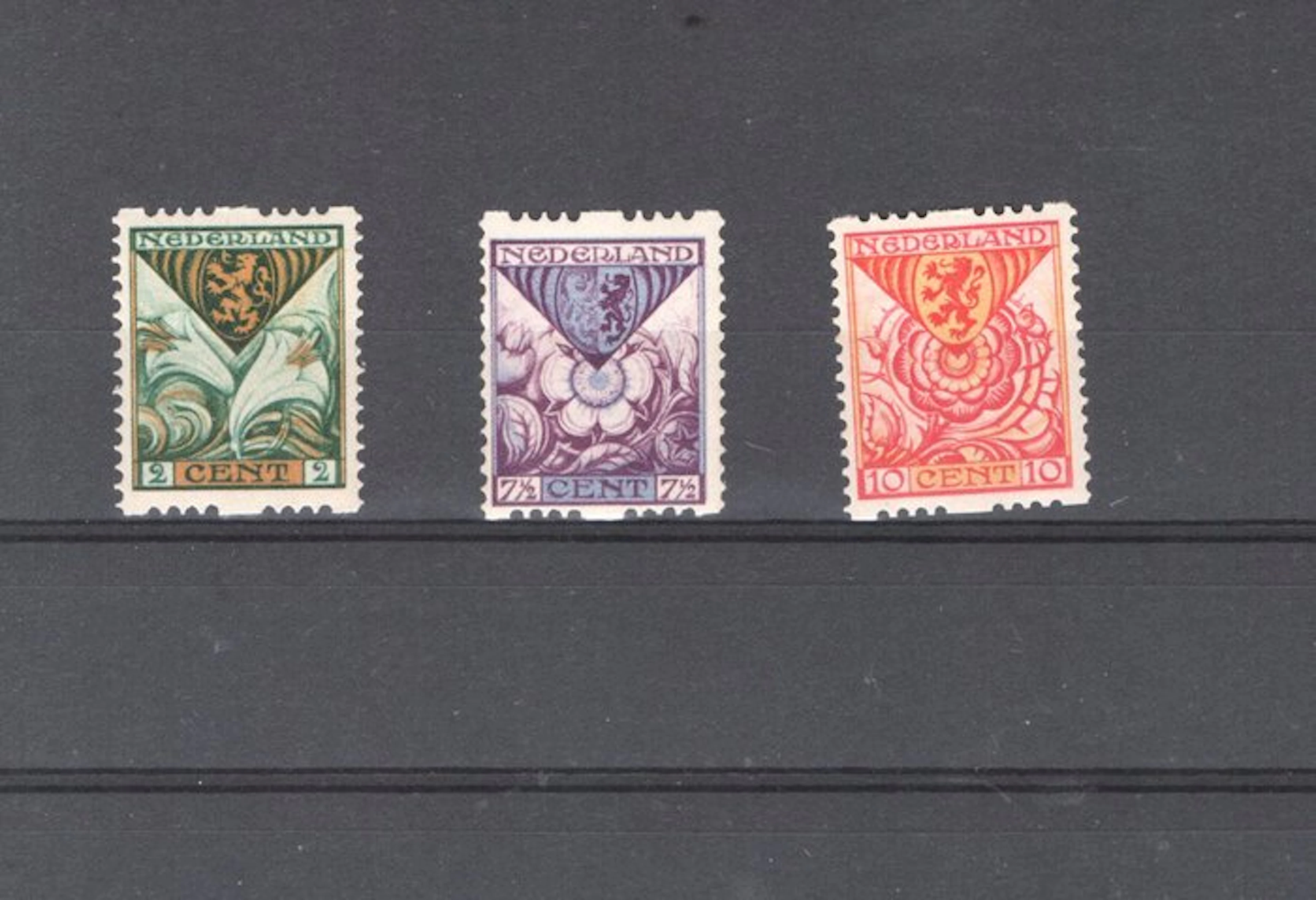 Netherlands 1925 - Rolling landing, child, mint. - NVPH R71/R73