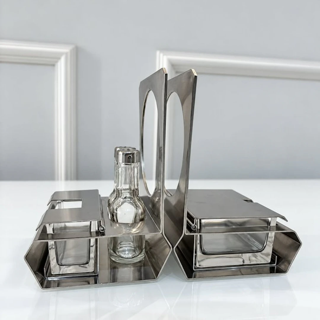 Fratelli Calderoni - Gio Ponti (attr.) - Salt and pepper shakers - Steel