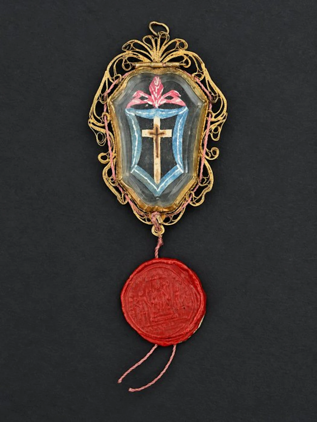 Reliquary - Crystal - 1750-1800 - Rare reliquary made of...