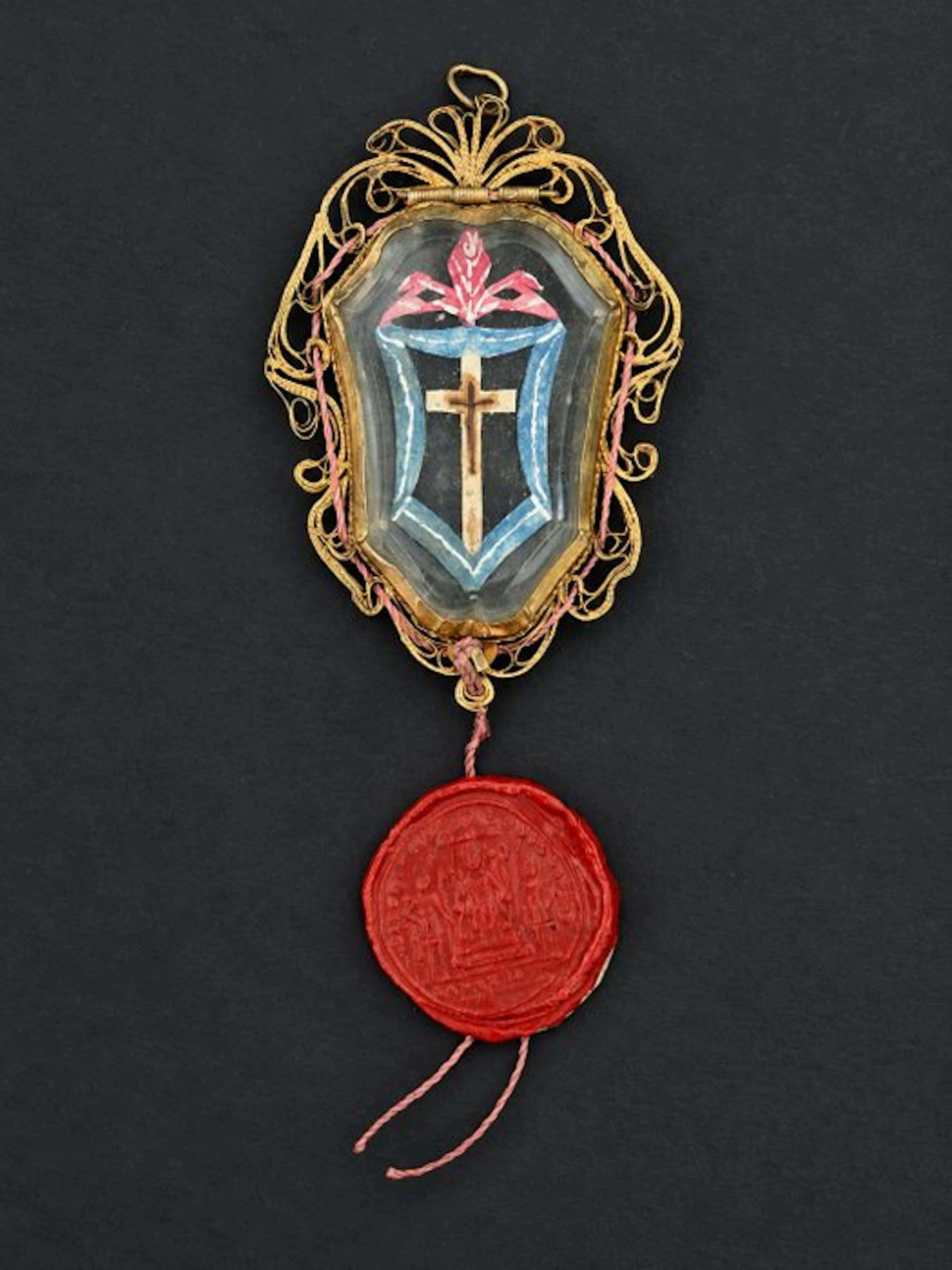Reliquary - Crystal - 1750-1800 - Rare reliquary made of...
