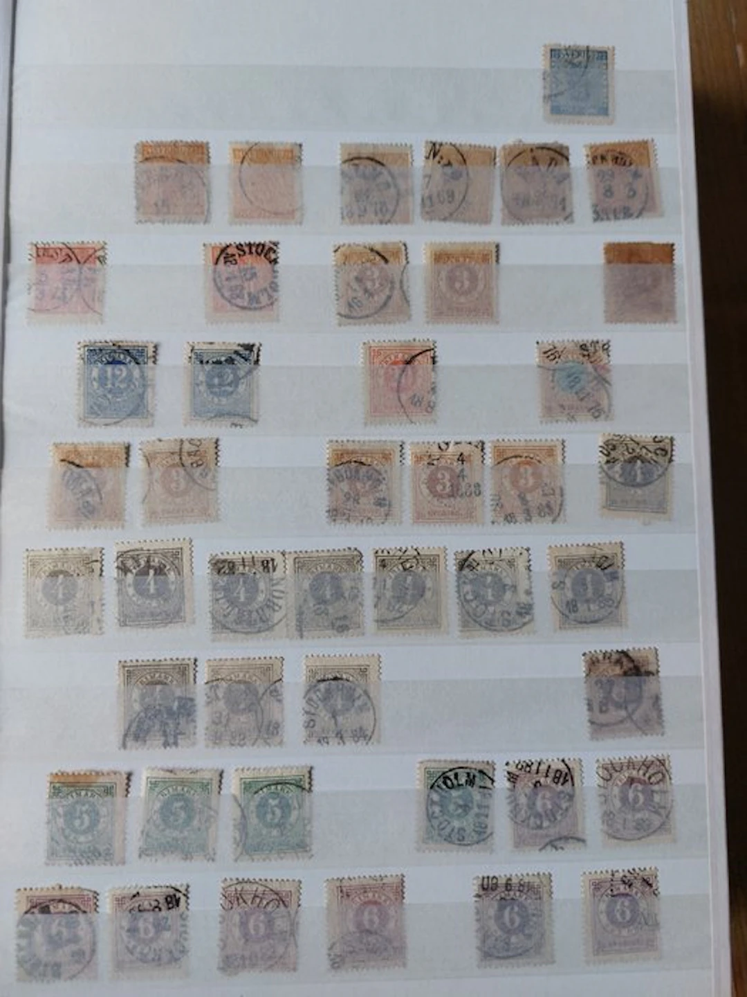 Sweden 1858/1990 - Thick stockbook with cute stamps