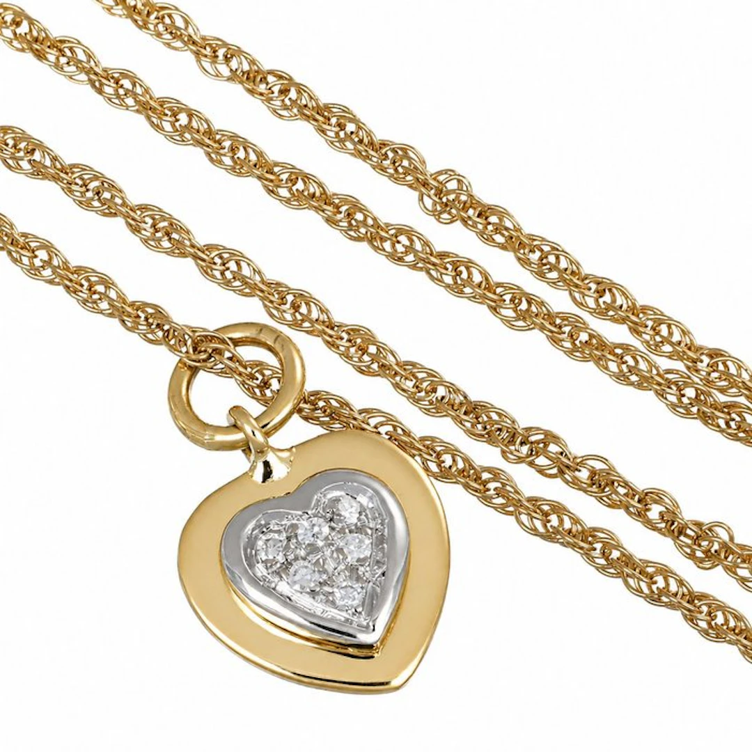 Necklace with pendant - 18 kt