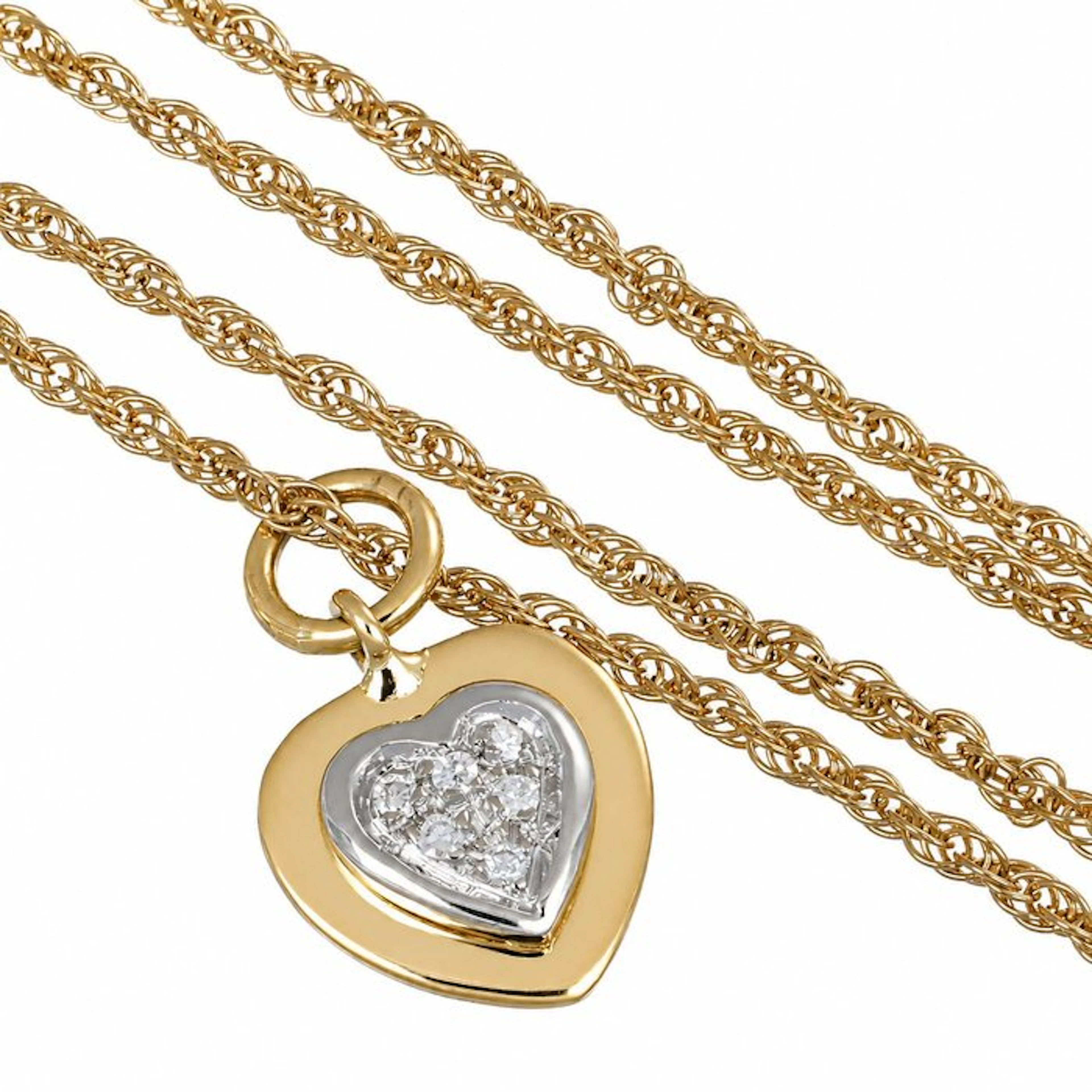 Necklace with pendant - 18 kt