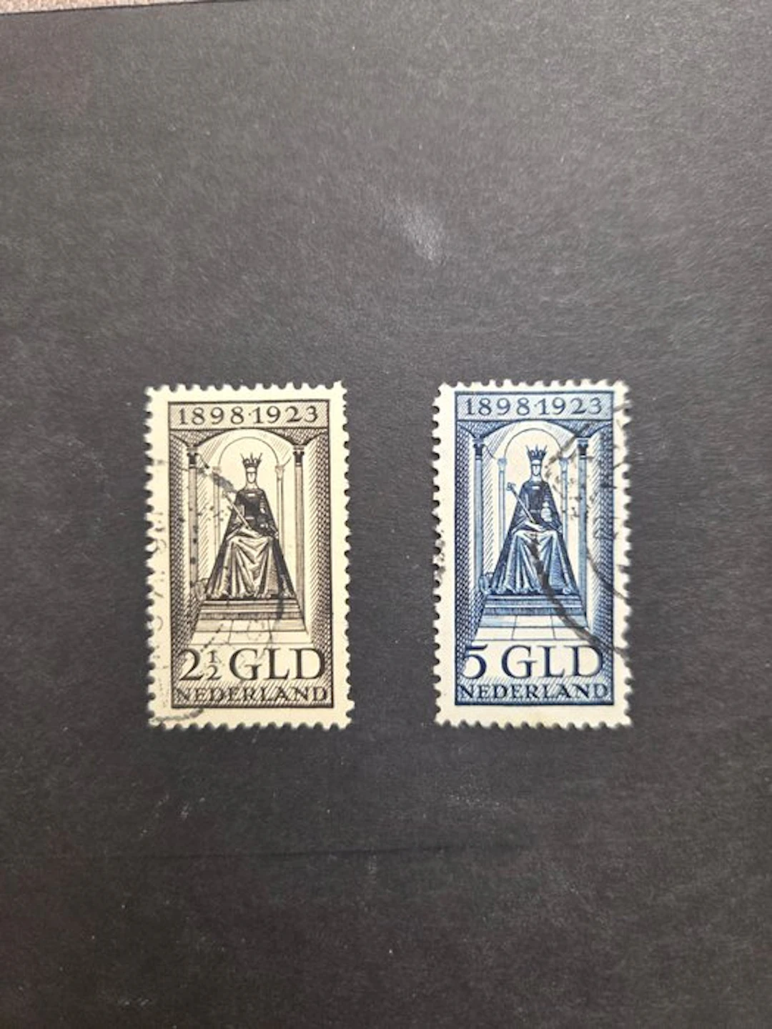 Netherlands 1923 - 25th anniversary of the government - NVPH 130 en 131