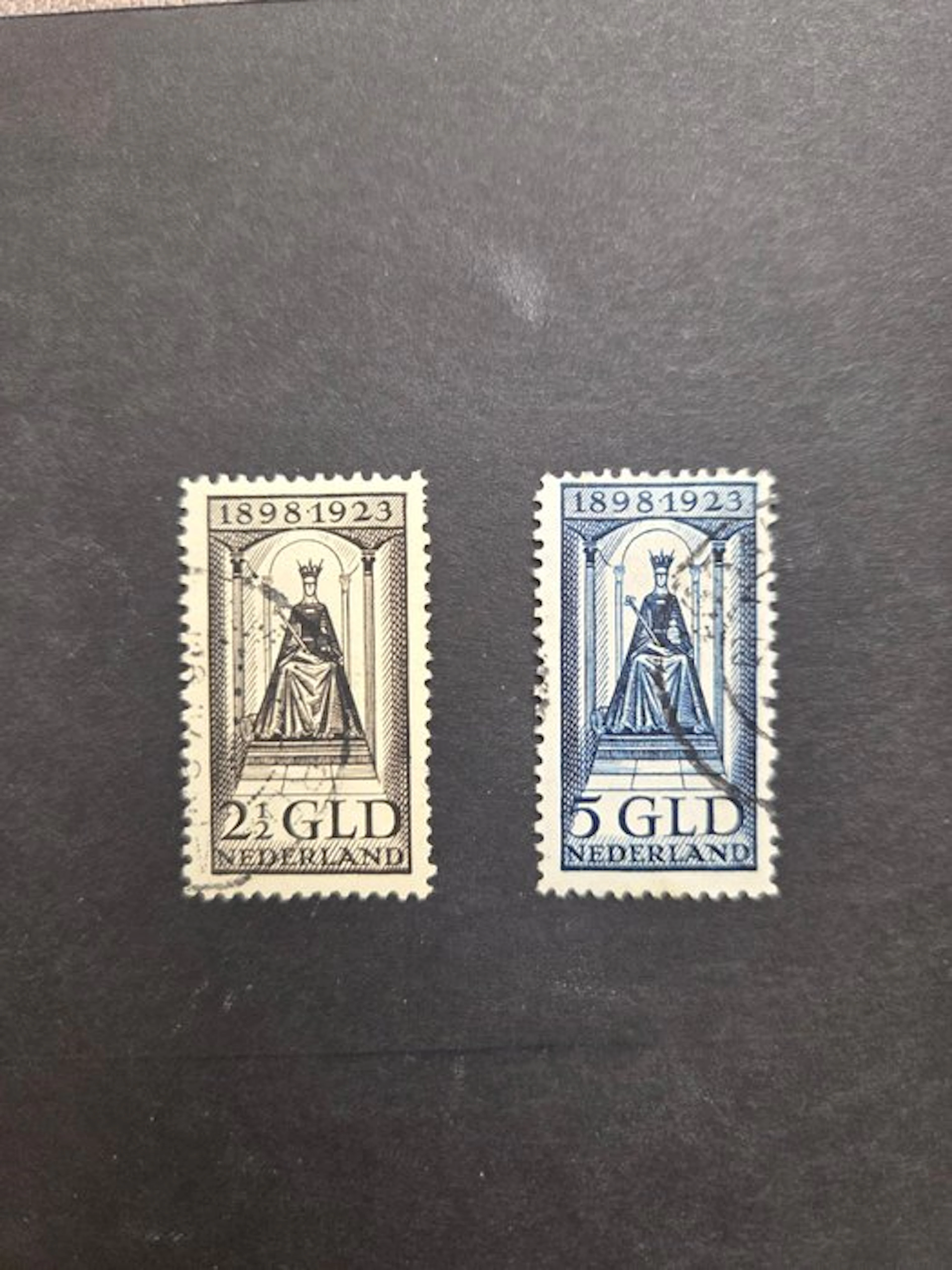 Netherlands 1923 - 25th anniversary of the government - NVPH 130 en 131