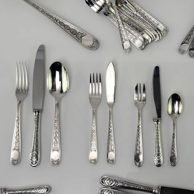 Christofle - Cutlery set (97) - Villeroy - approx