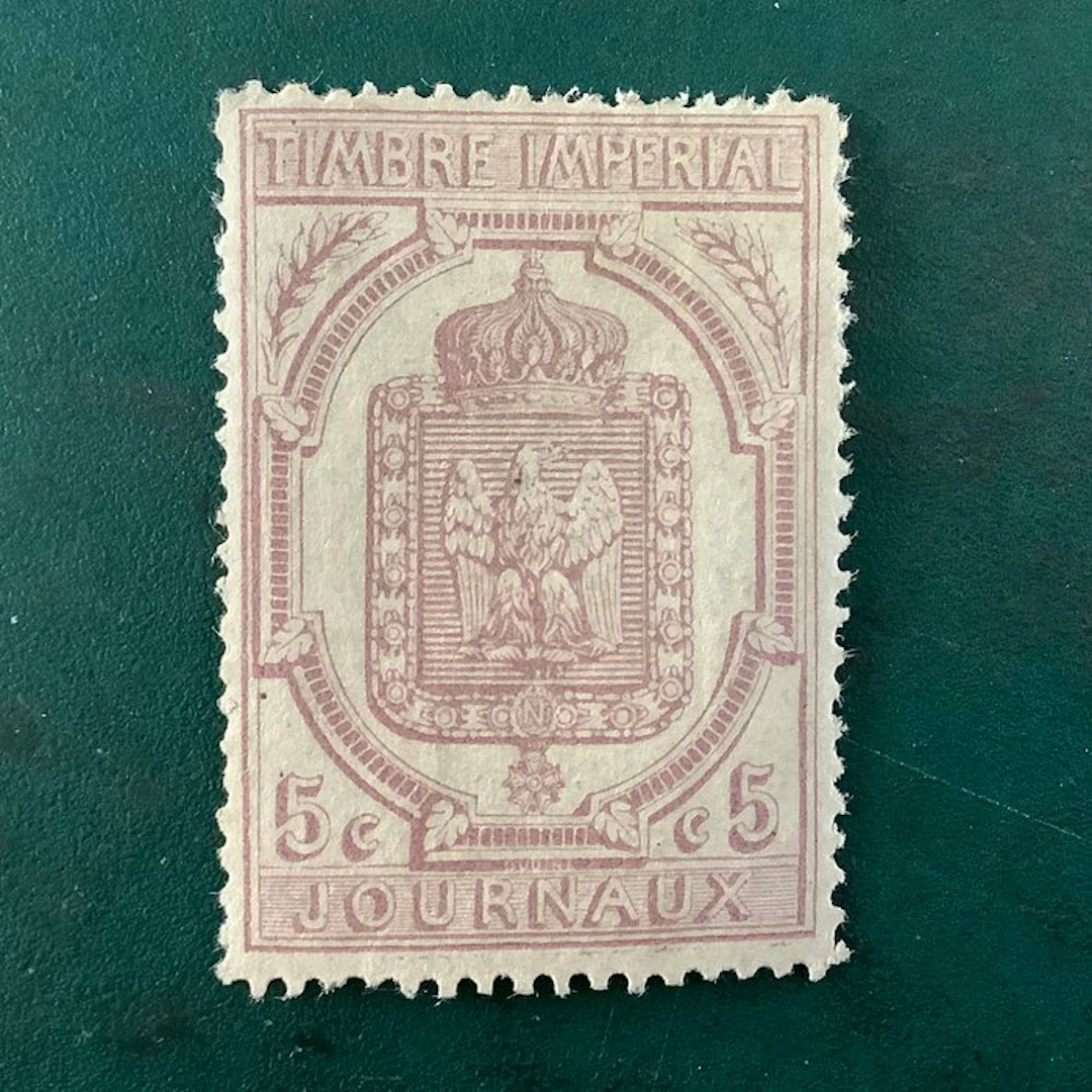 France 1869 - Newspaper stamp: 5 cent eagle - MH - Yvert 12