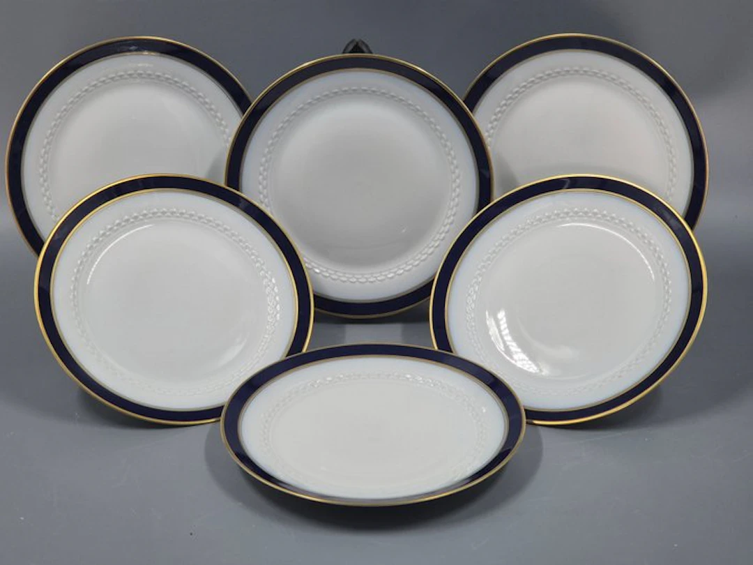 Hutschenreuther Tirschenreuth Teller Set 6-teilig – Blau...