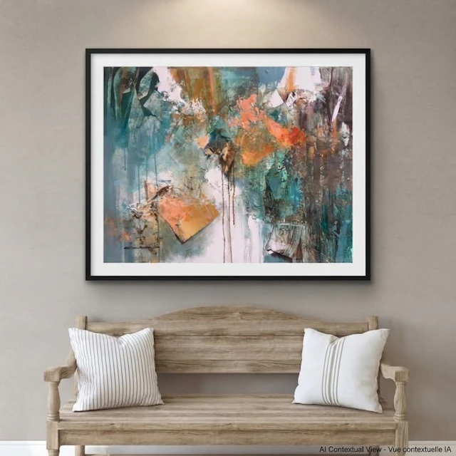 Dam Domido - NO RESERVE PRICE - Ready to hang - Composition abstraite