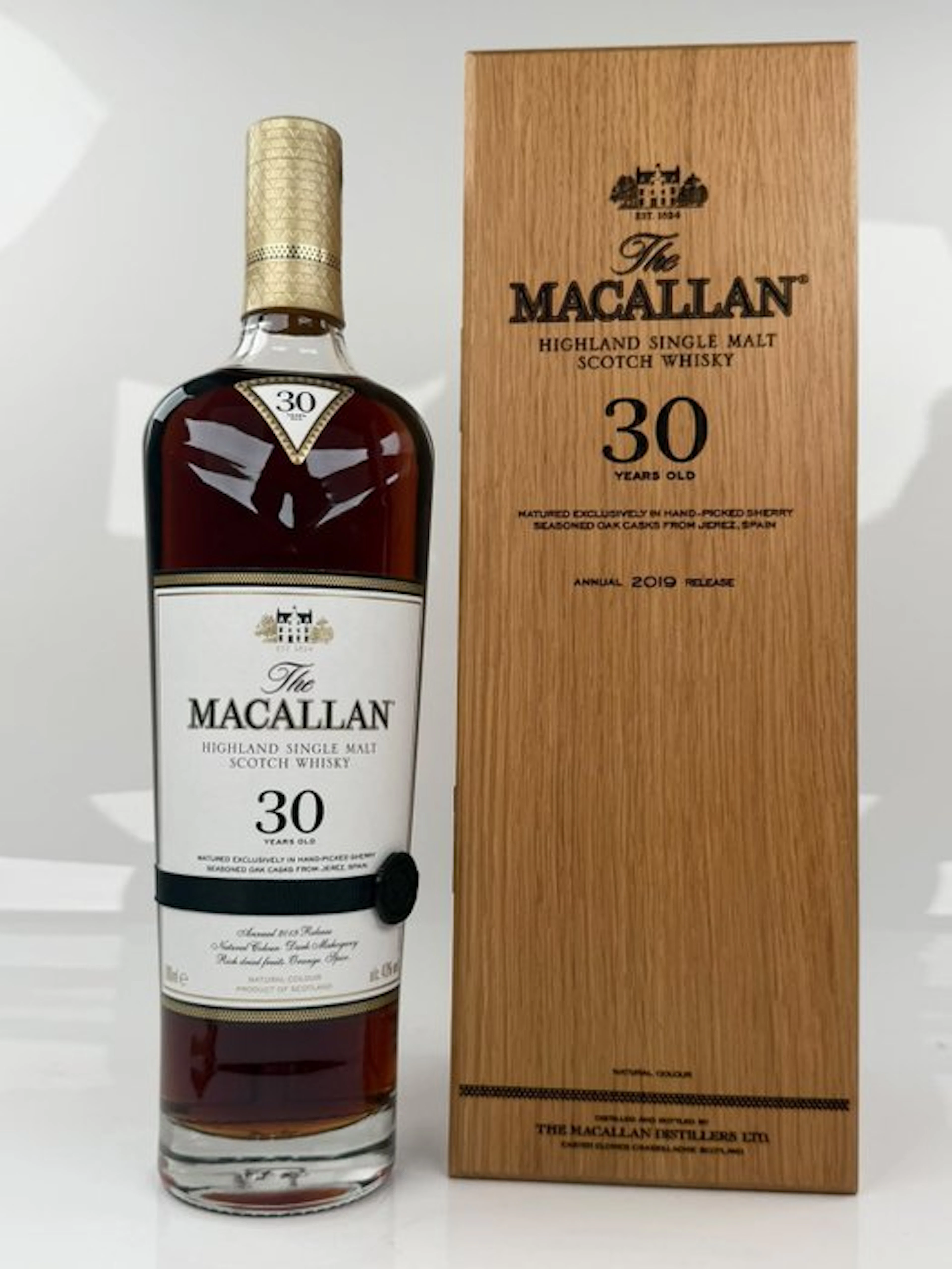 Macallan 30 years old Sherry Oak - b. 2019 - 70cl