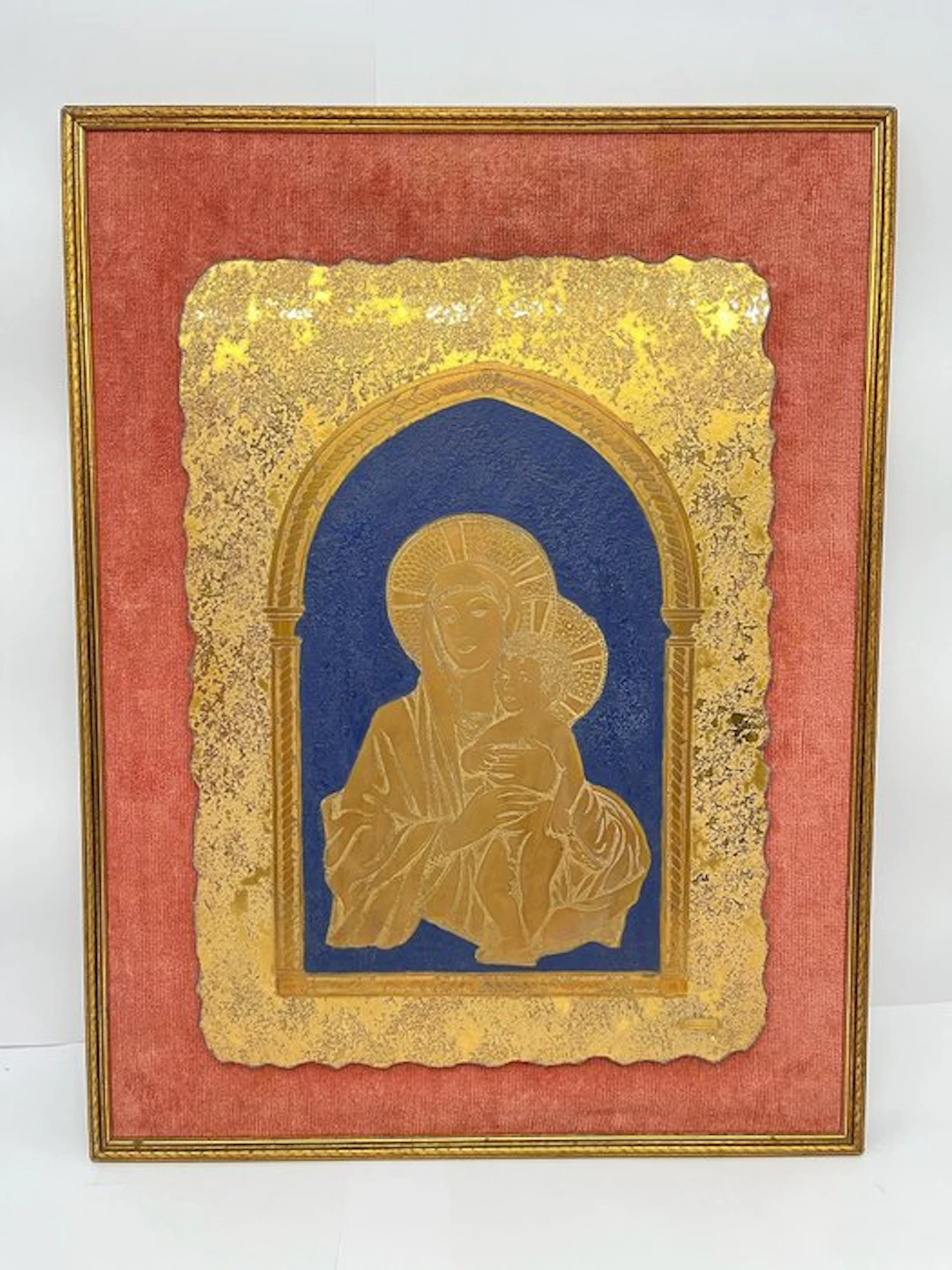 Icon - Bruno Bertoldini - Glass - Madonna with Child