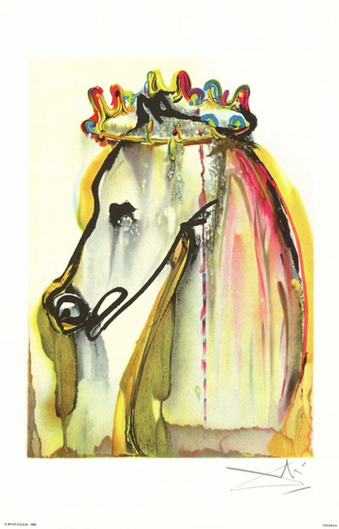 Salvador Dali (1904-1989) - Caligula, Chevaux daliniens
