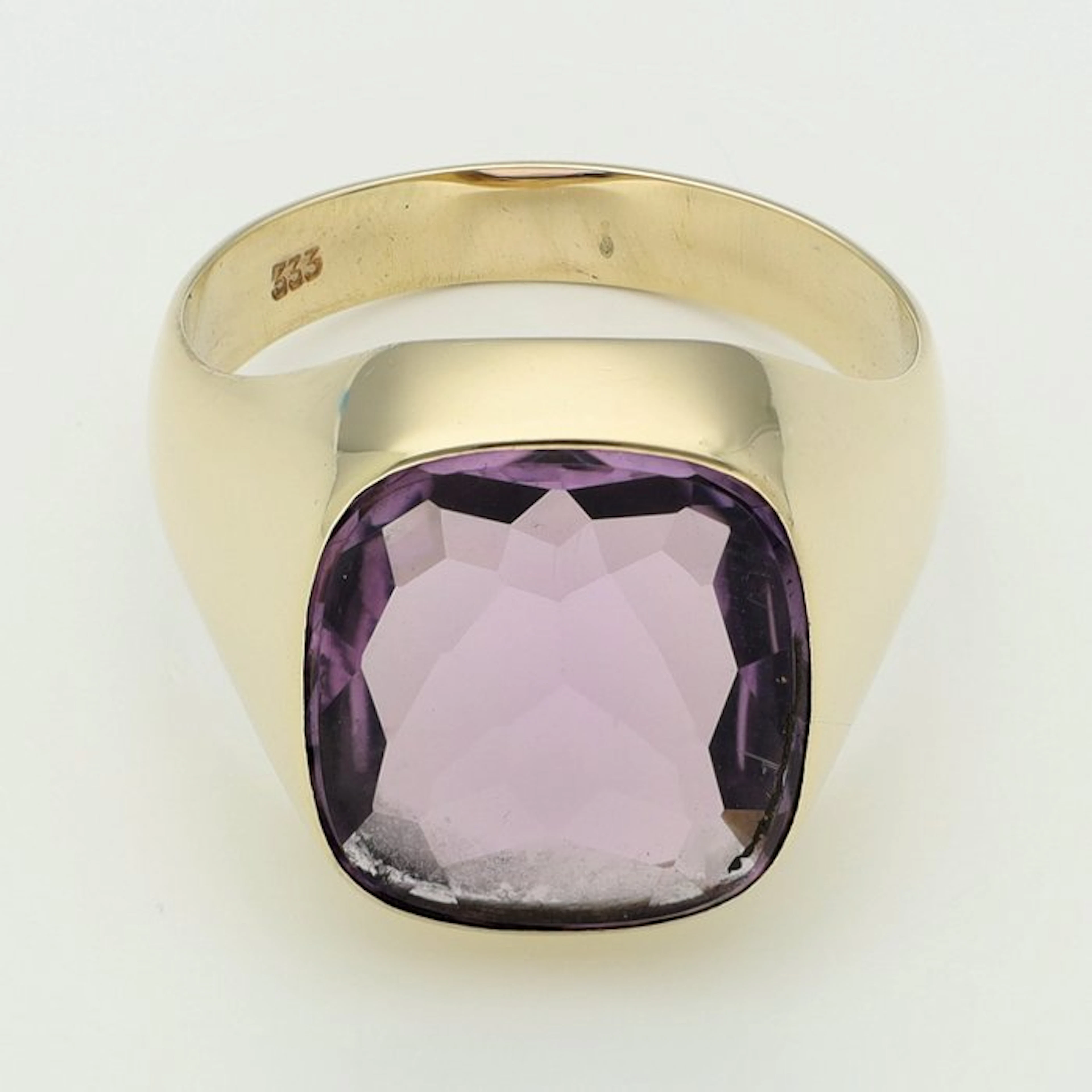Ring - 8 kt. Yellow gold - Spinel