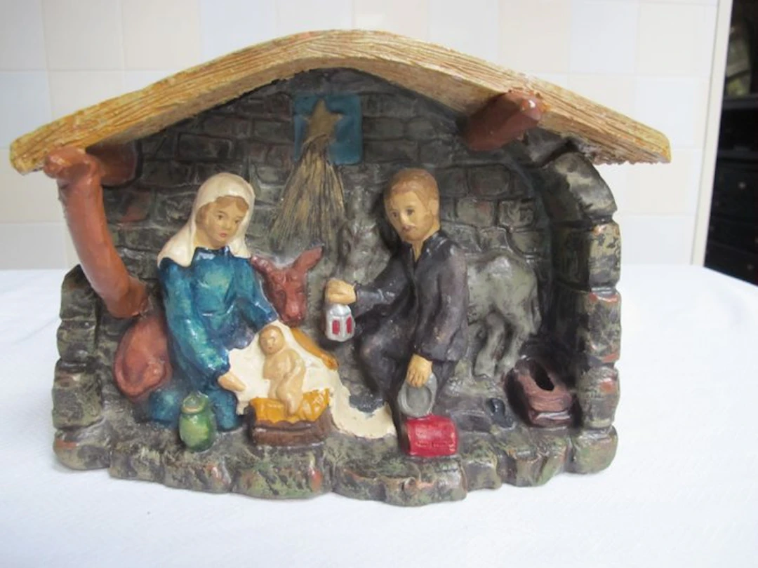 Ars Pulchra Tegelen - Nativity scene - Terracotta naive nativity scene