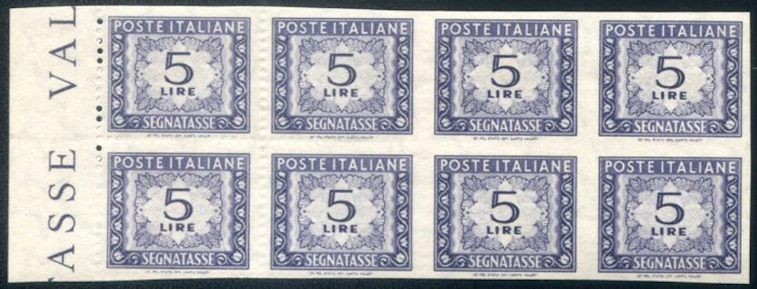 Italian Republic 1962 - 5 lire revenue stamp