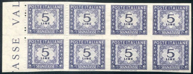 Italian Republic 1962 - 5 lire revenue stamp