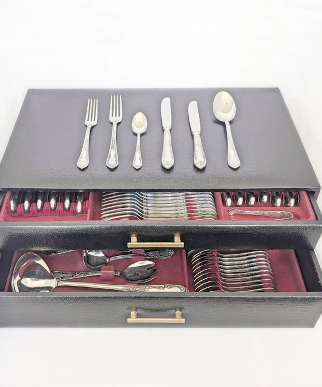 Ebel-Solingen - Louis XV Style - Cutlery set for 12 (79)...