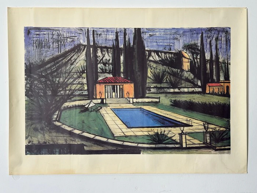 bernard buffet - La piscine de la Baume - 1980s
