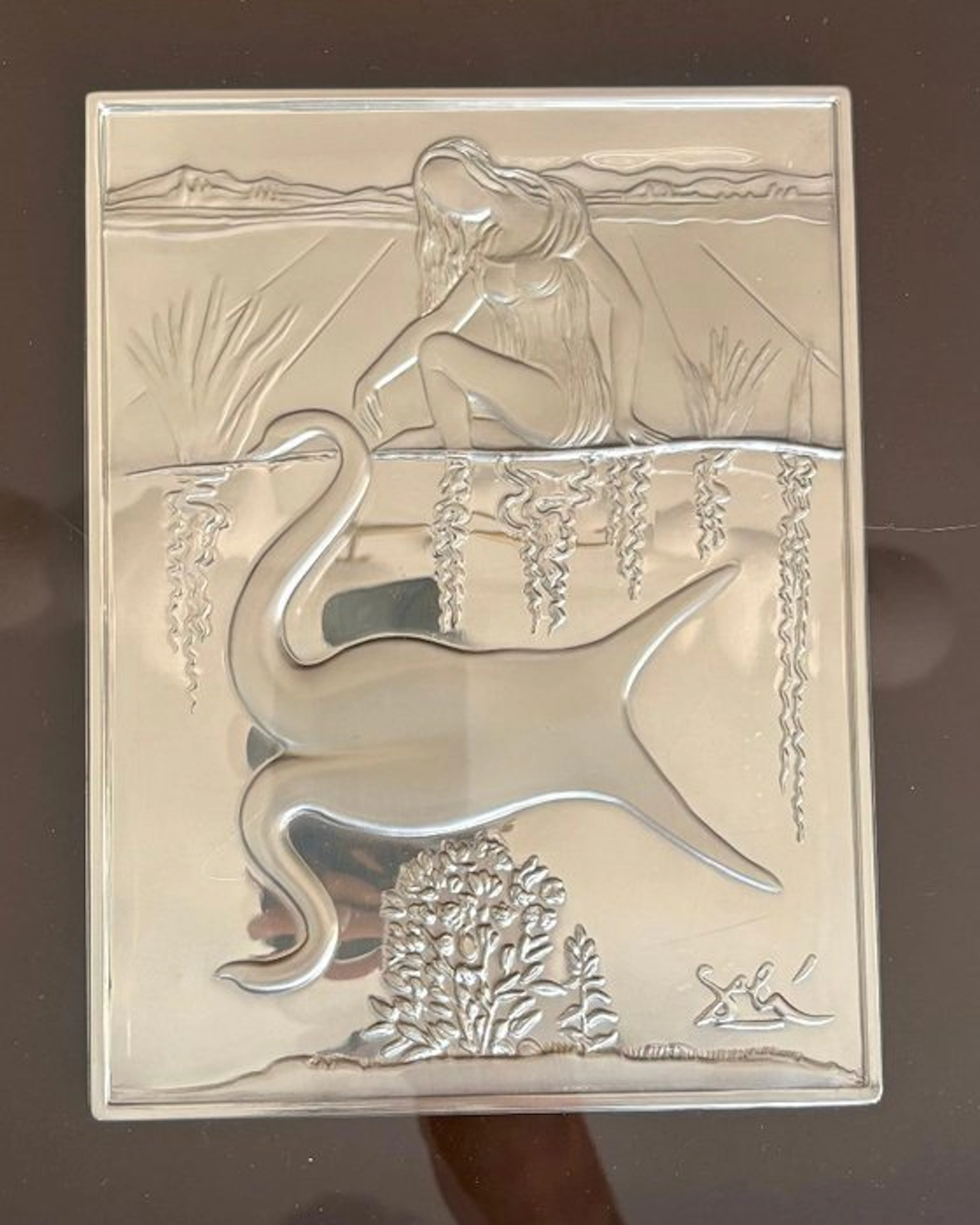 Salvador Dali (1904-1989) - Relief, Cisne - 38 cm - Silver
