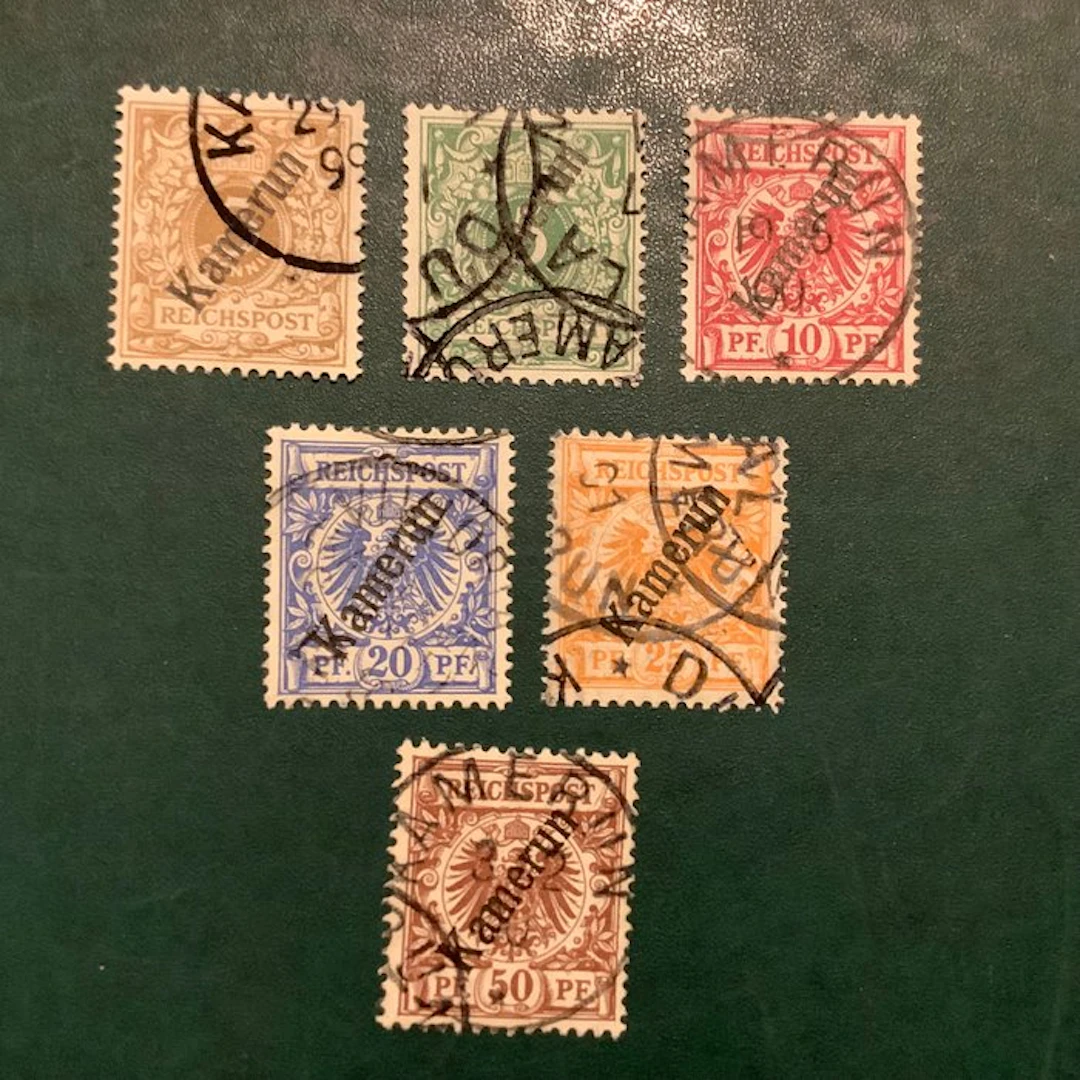 German Colonies - Cameroon 1897 - First issue with...