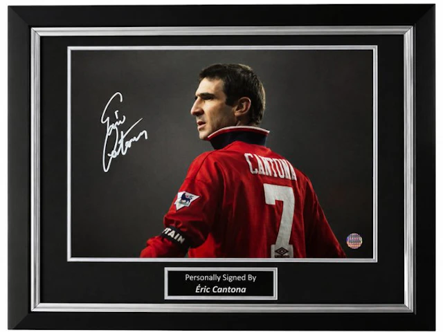 Manchester United - Premier League - Eric Cantona Signed...