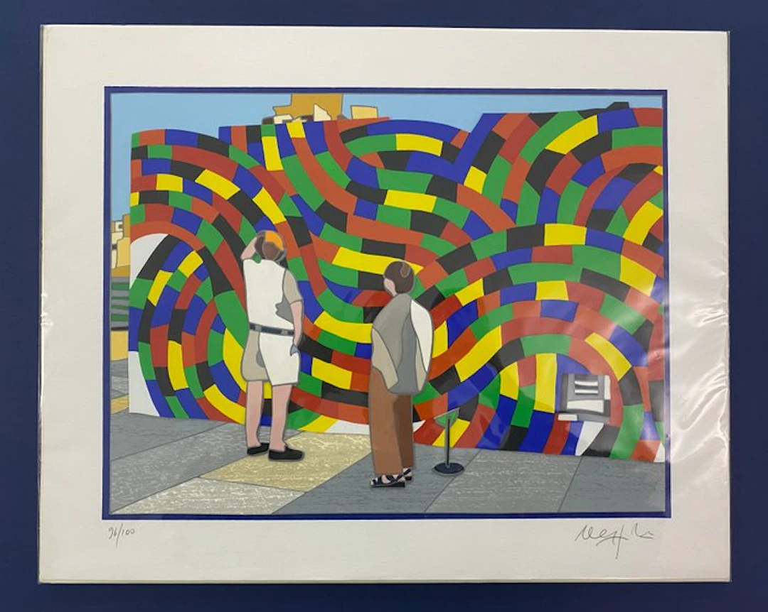 Ugo Nespolo (1941) - Sol On Met - New York Glances