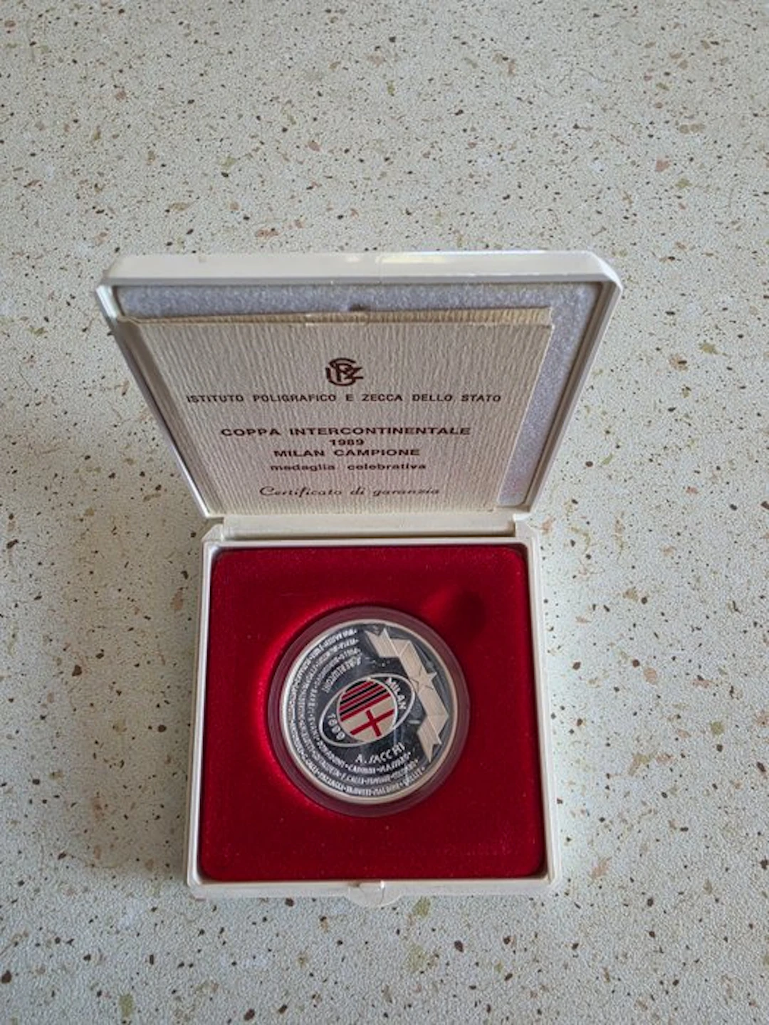 Italy. 1989 medaglia celebrativa ufficiale per COPPA...