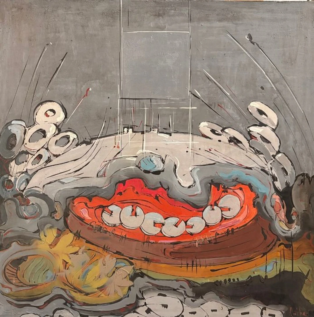 Giovanni Gaibari (1924) - Composizione a diversi colori