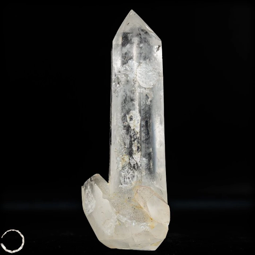 Natural Clear Quartz Twin-Crystal Tower- 412.83 g