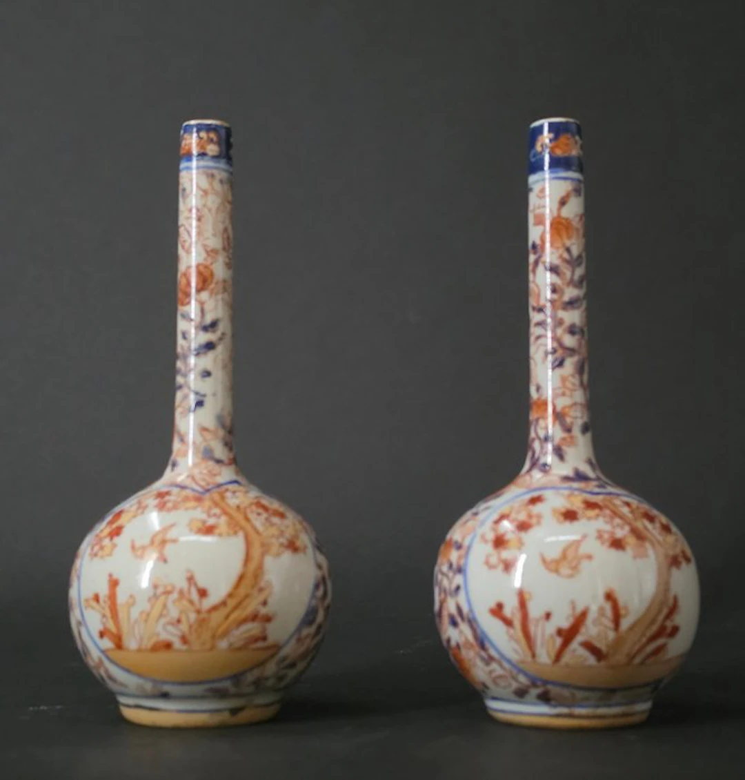 Vase - Porcelain - Japan - Edo Period (1600-1868) - Two...