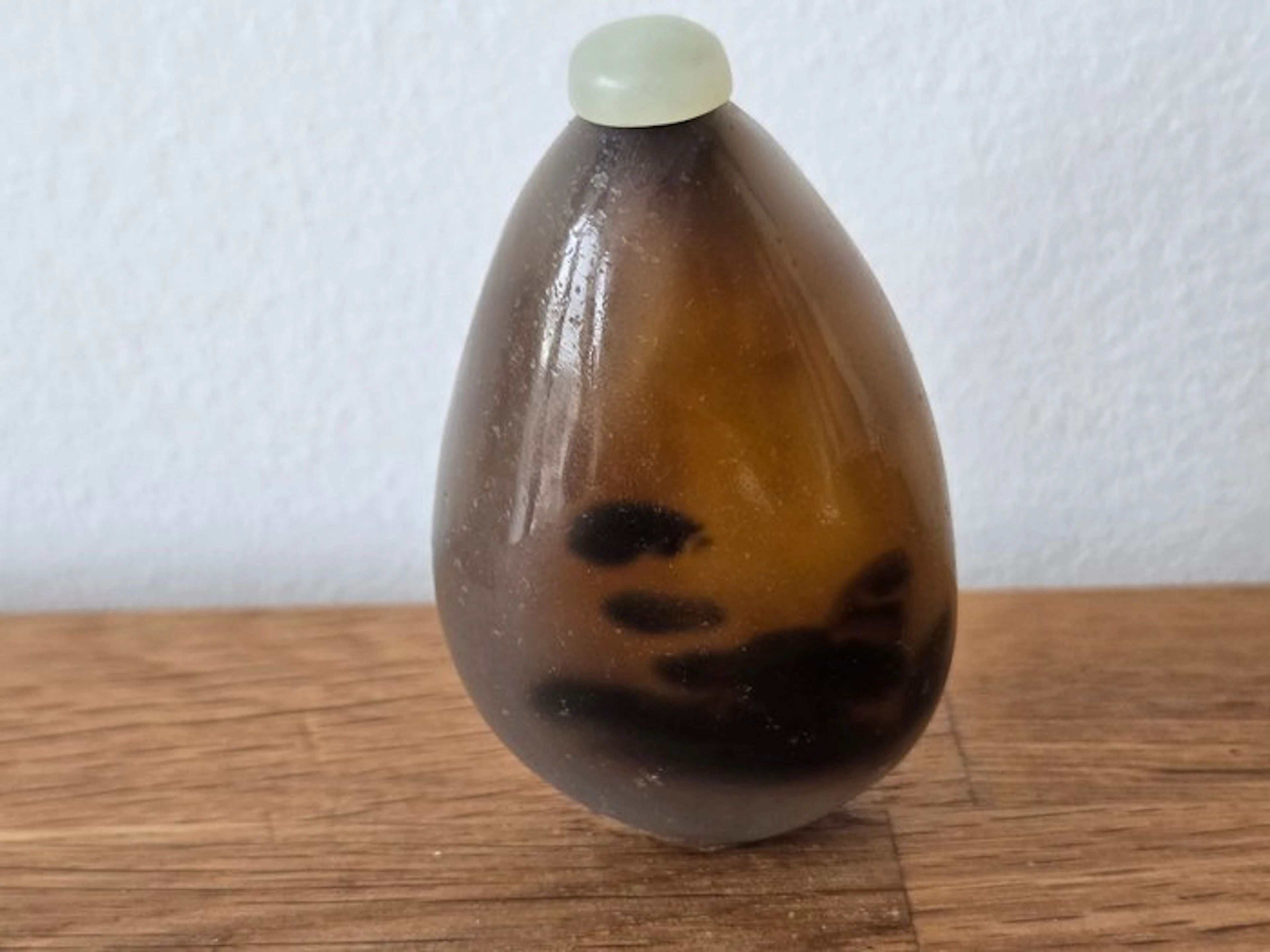 Snuff bottle - Agate - Silhouette Agate Well-Hol
