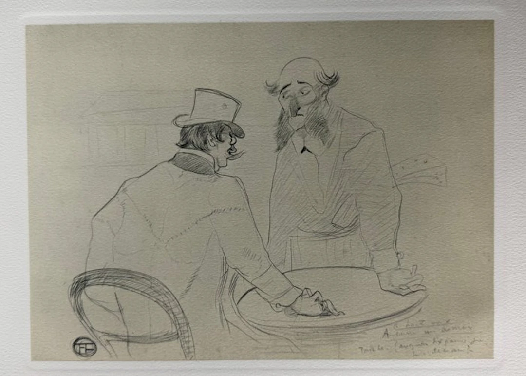 Henri De Toulouse-Lautrec (1864-1901) - Au Café de Bordeaux