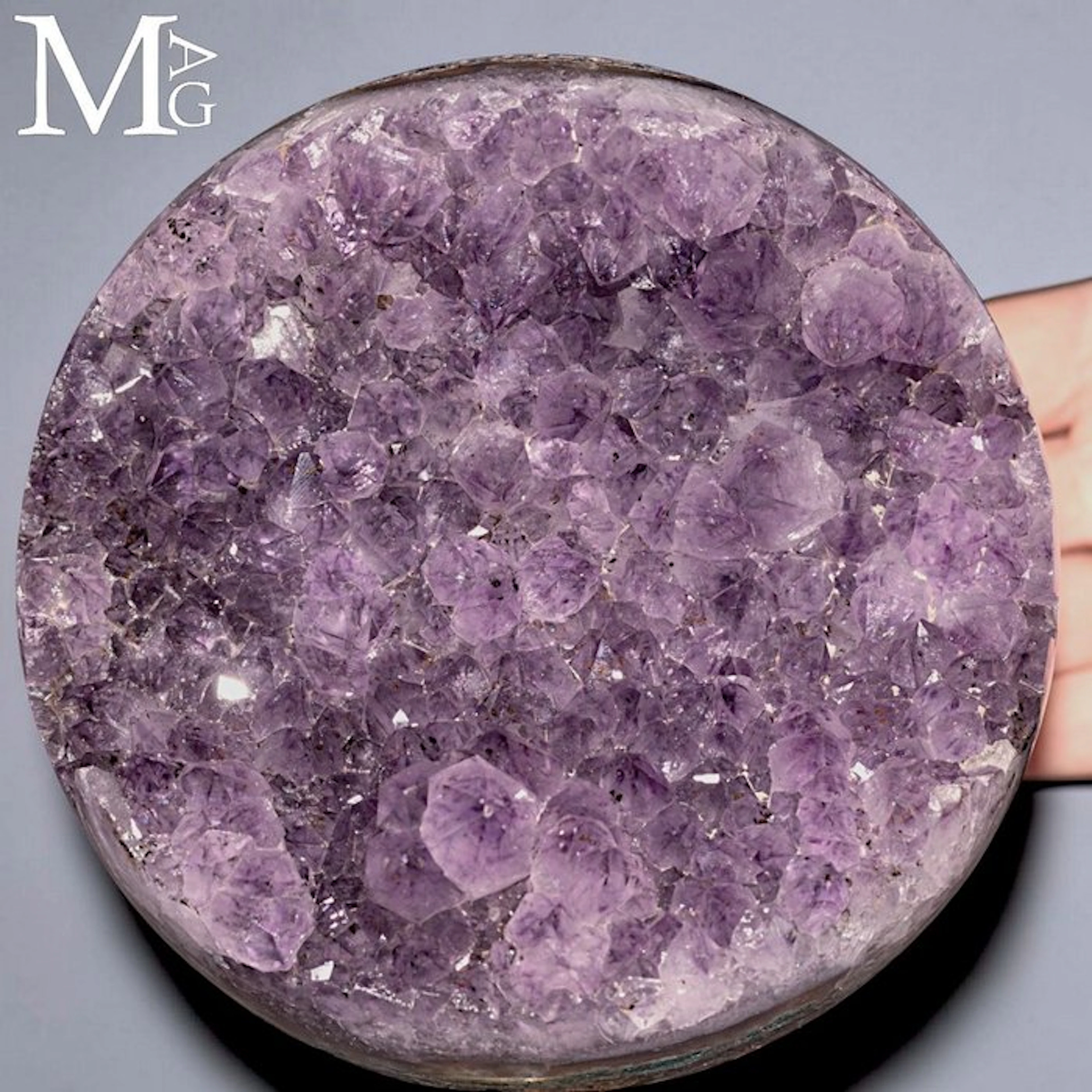 Large Spherical Amethyst Geode with Deep Violet...