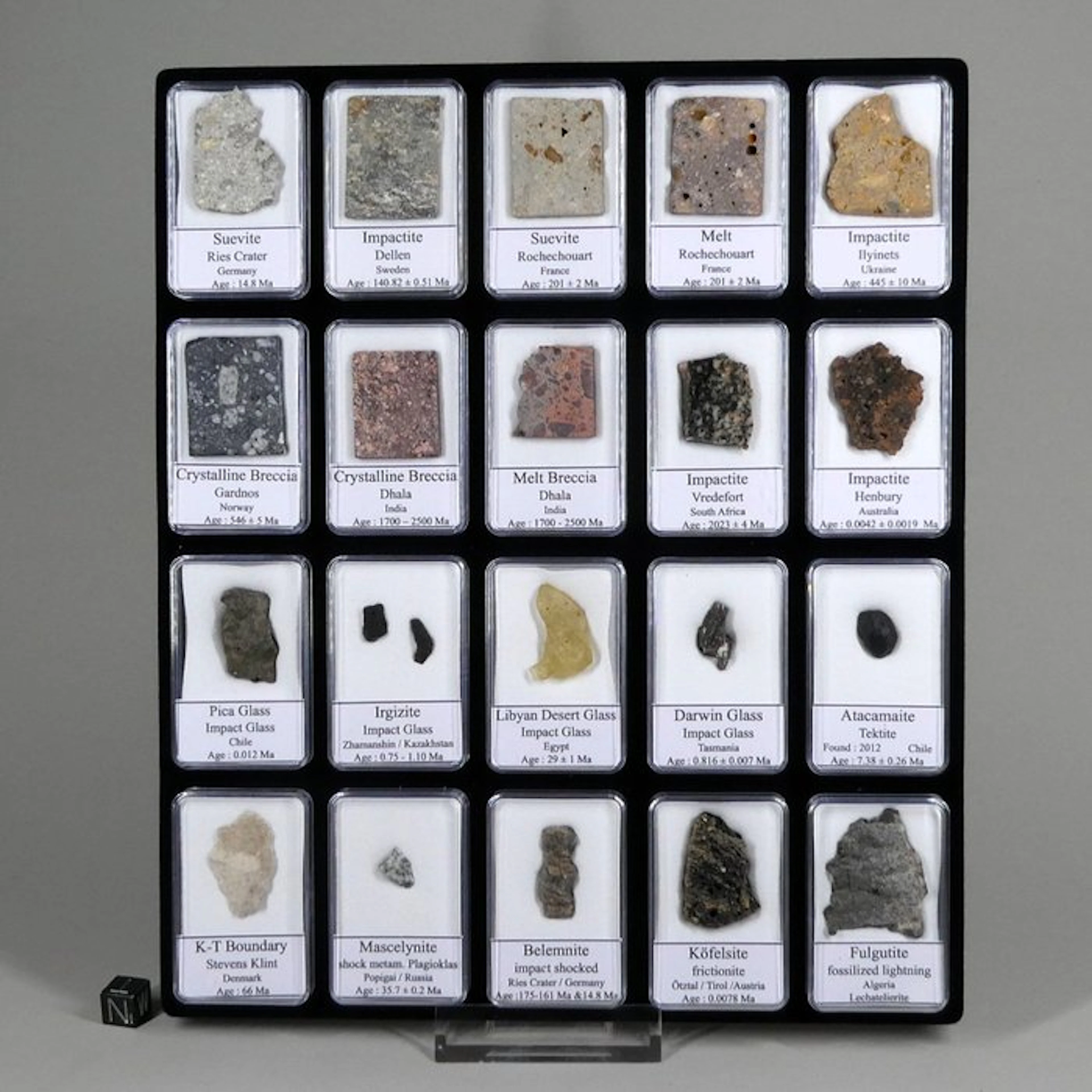 Collection of 20 different boxed Impactites - 20 st