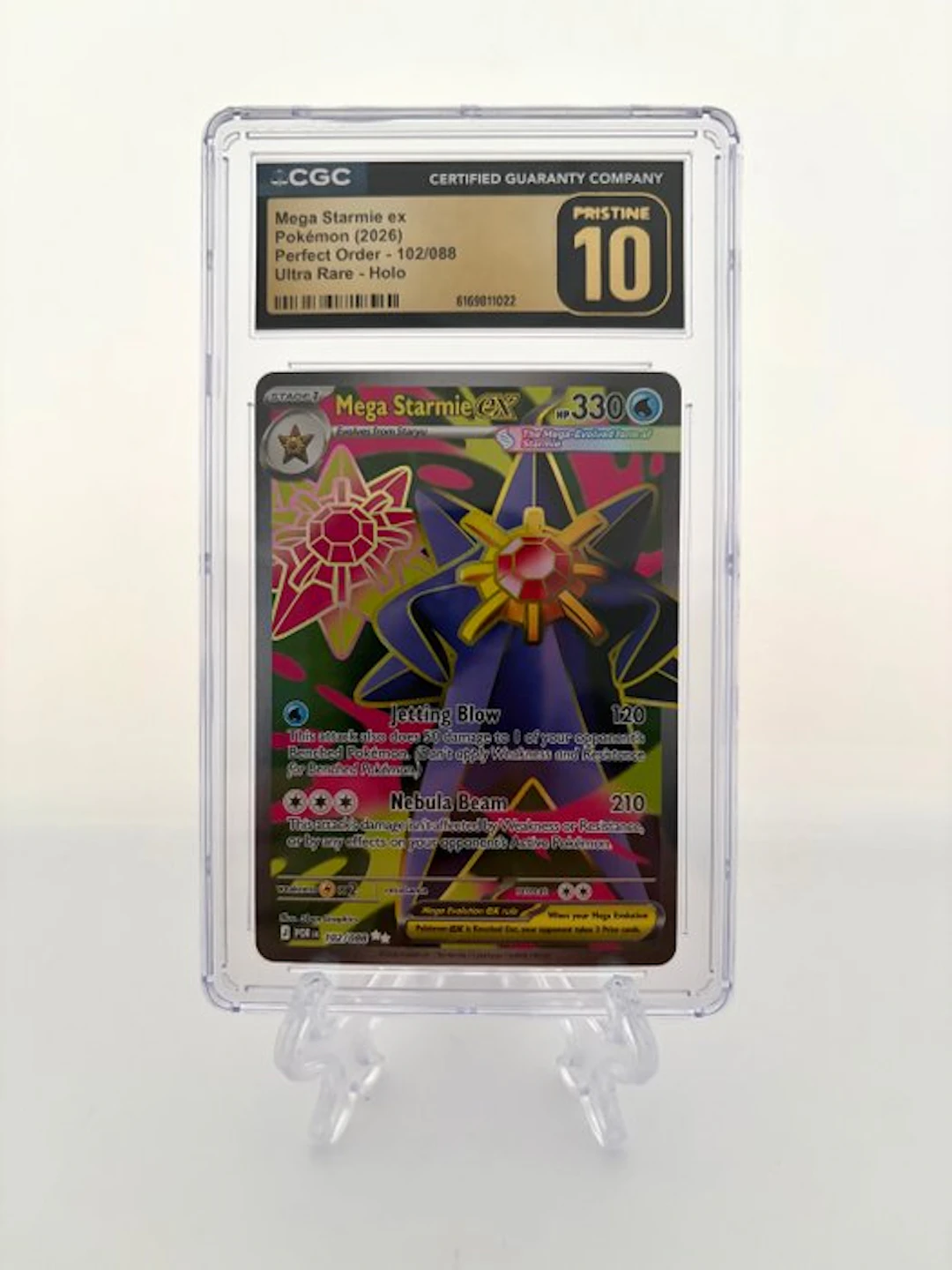 Pokémon - 1 Graded card - Mega Starmie ex - Perfect Order...