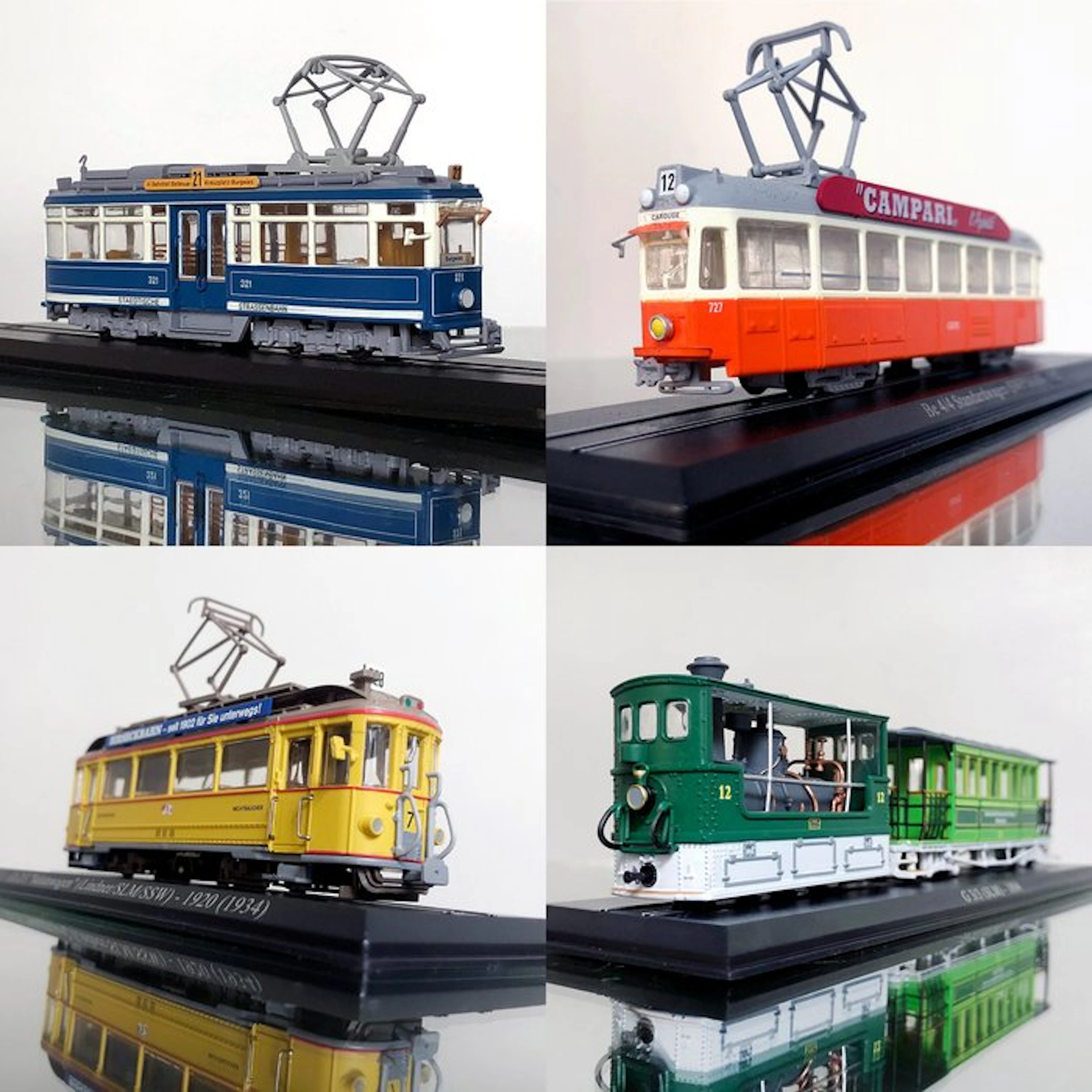 Atlas H0 - Model tram (4) - Swiss trams (1894-1952)
