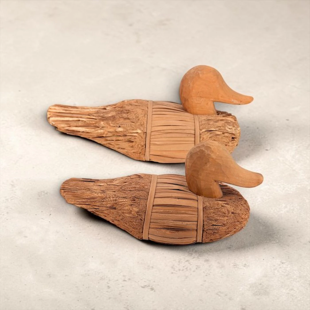 Figure - Pareja de Patos (2) - Wood
