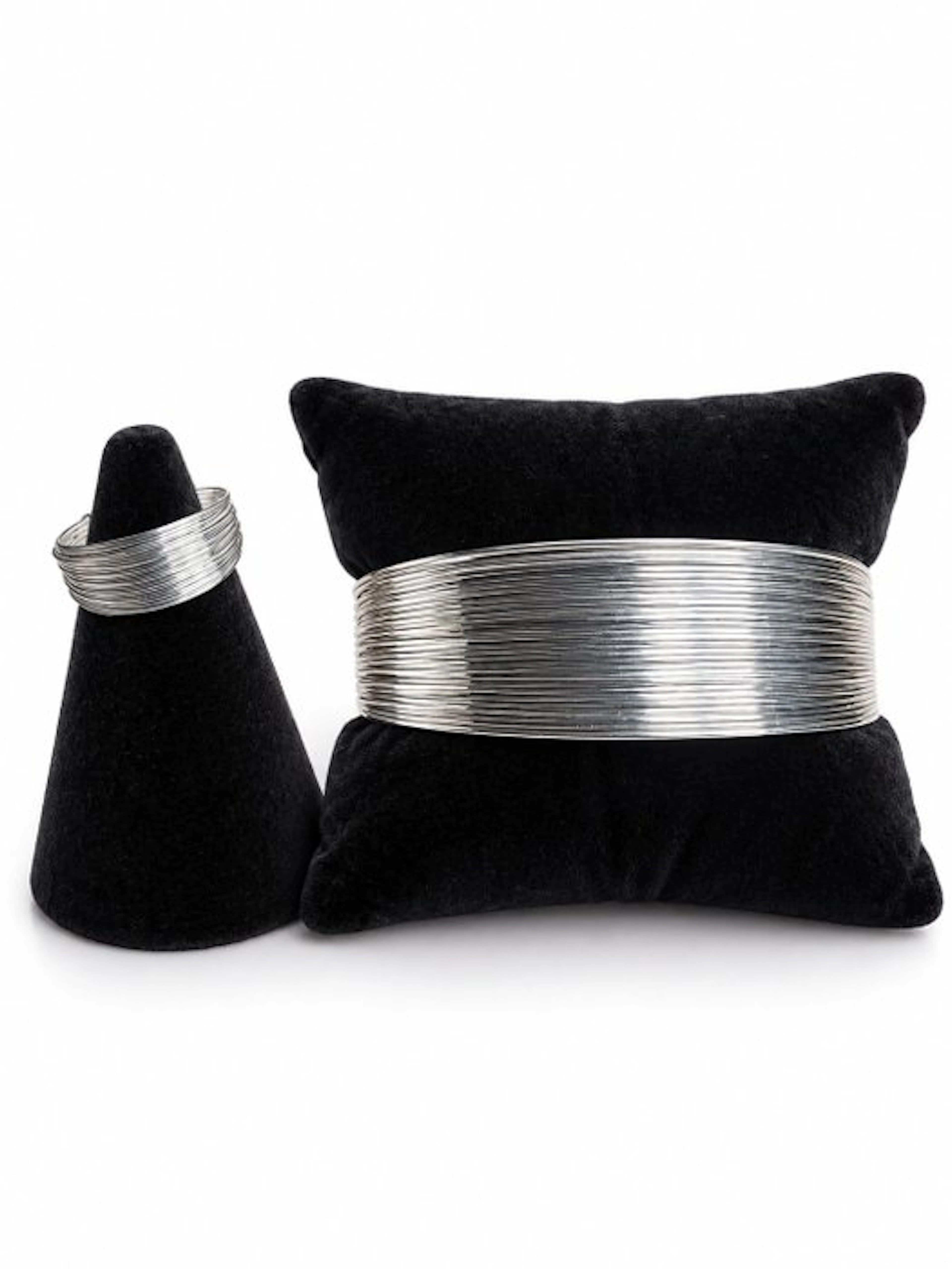 No reserve price - 2 piece jewellery set Silver