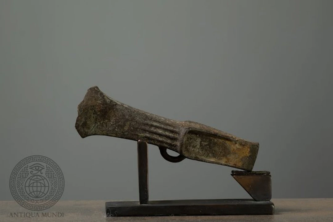 Central Europe – Late Bronze Age Bronze Winged Axe with...