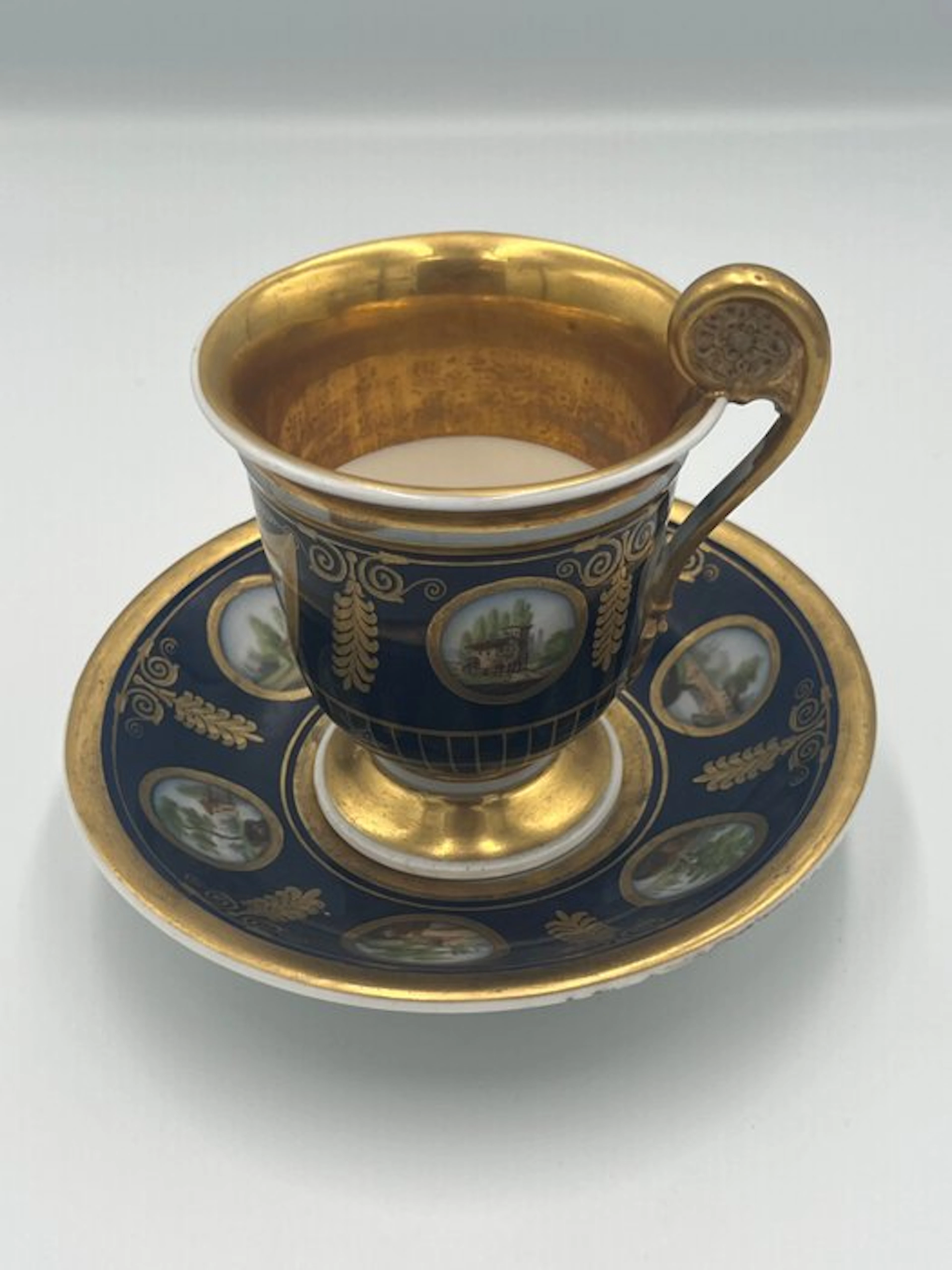 Vieux Paris - Coffee cup - Porcelain - Empire