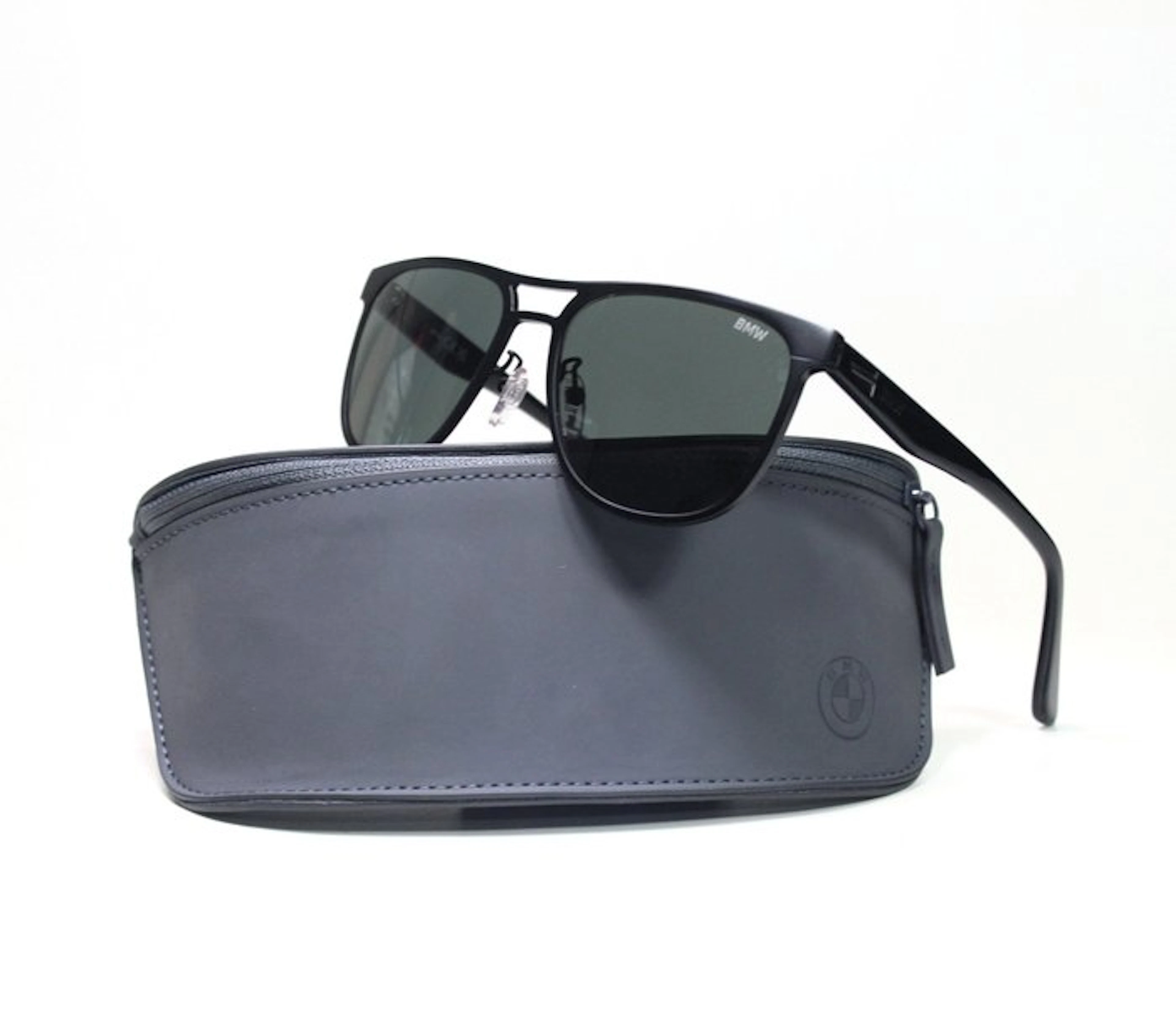 Sunglasses - BMW - Sonnenbrille Aviator BW0042 02R - schwarz grün - Cat*3