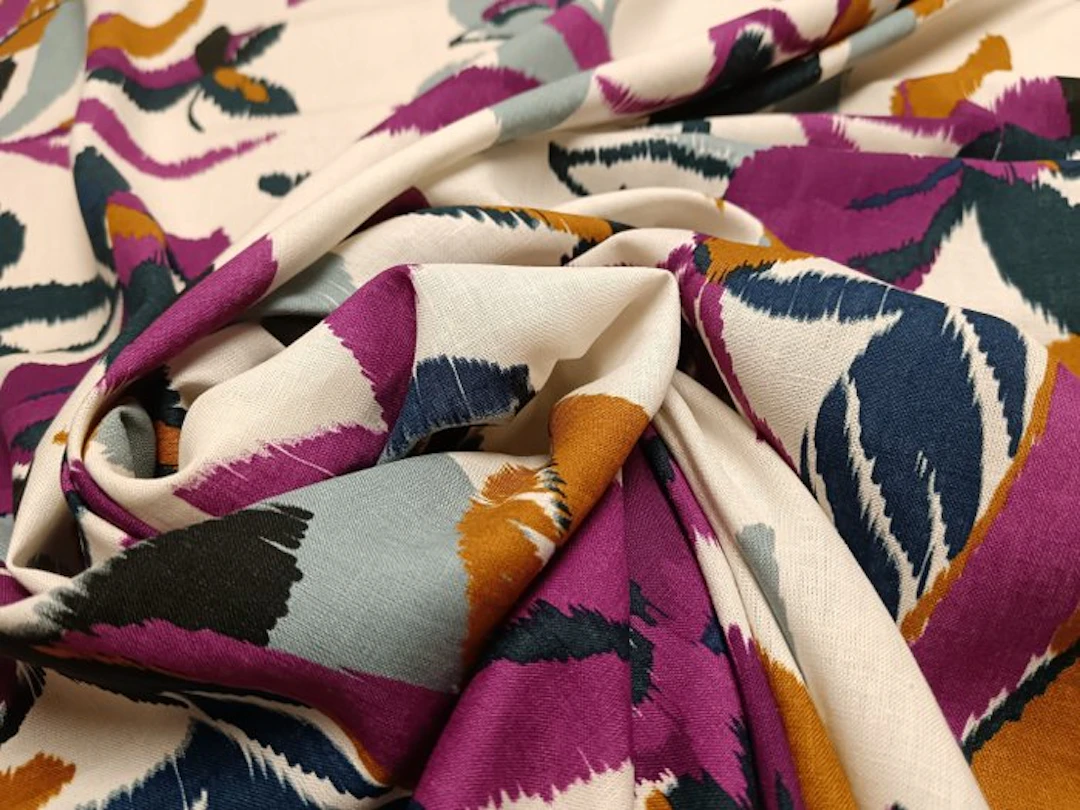 Linen blend E 387 size 4.80×1.50 m - Textile - 480 cm - 140 cm - Mixed linen