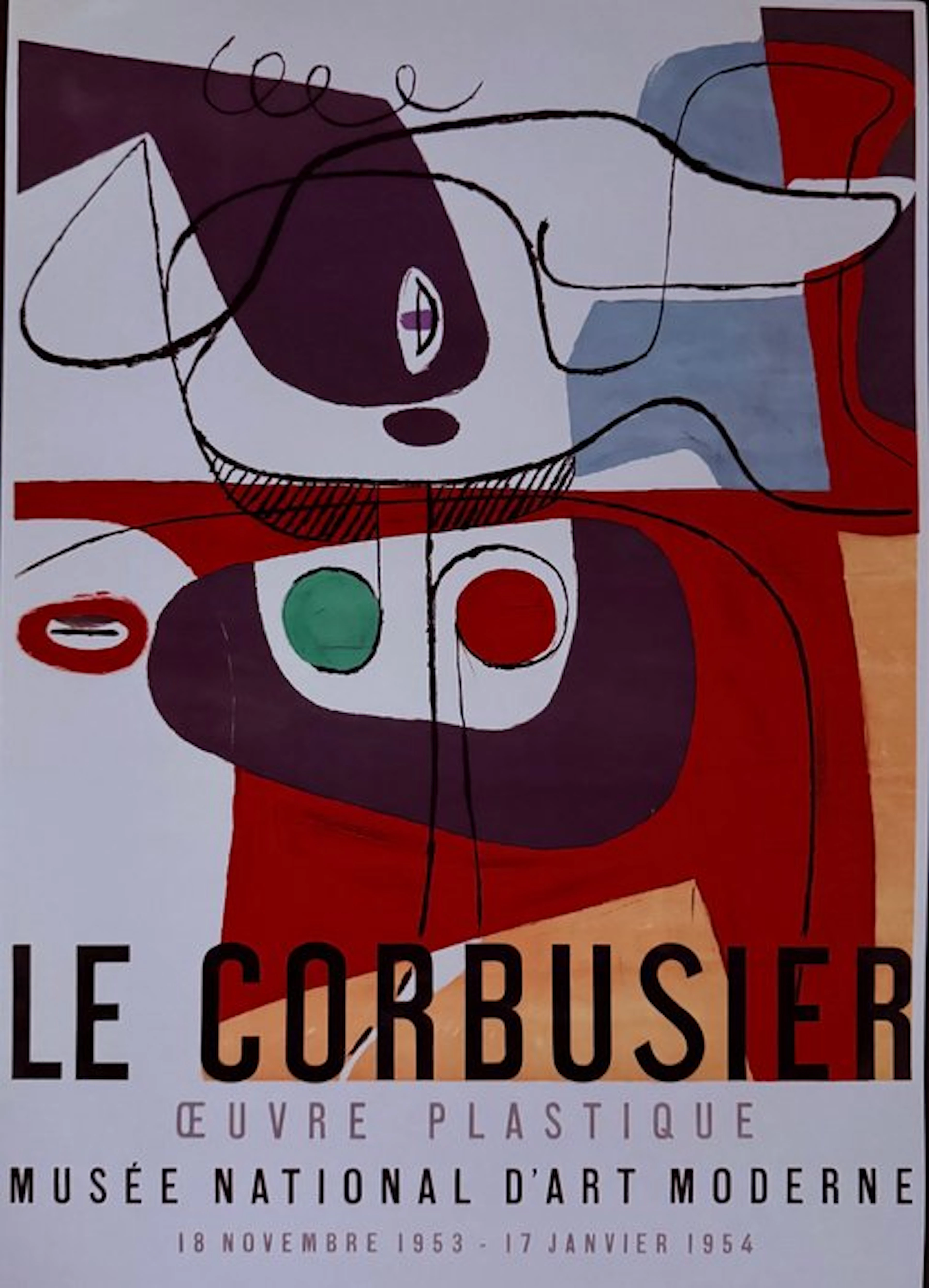 Le Corbusier tentoonstelling - “Le Corbusier tentoonstellingsposter