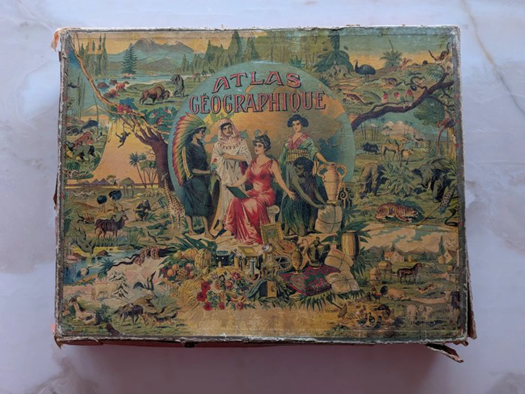 France - World Atlas; G. Pauly - Atlas géographique - 1881-1900