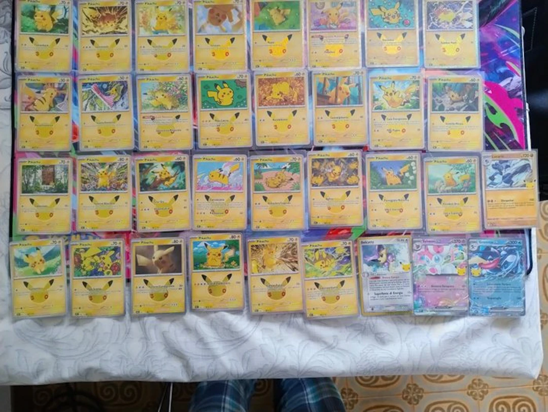 Pokémon - 34 Card - Pikachu 023/128-052/128 (1/30-30/30)...