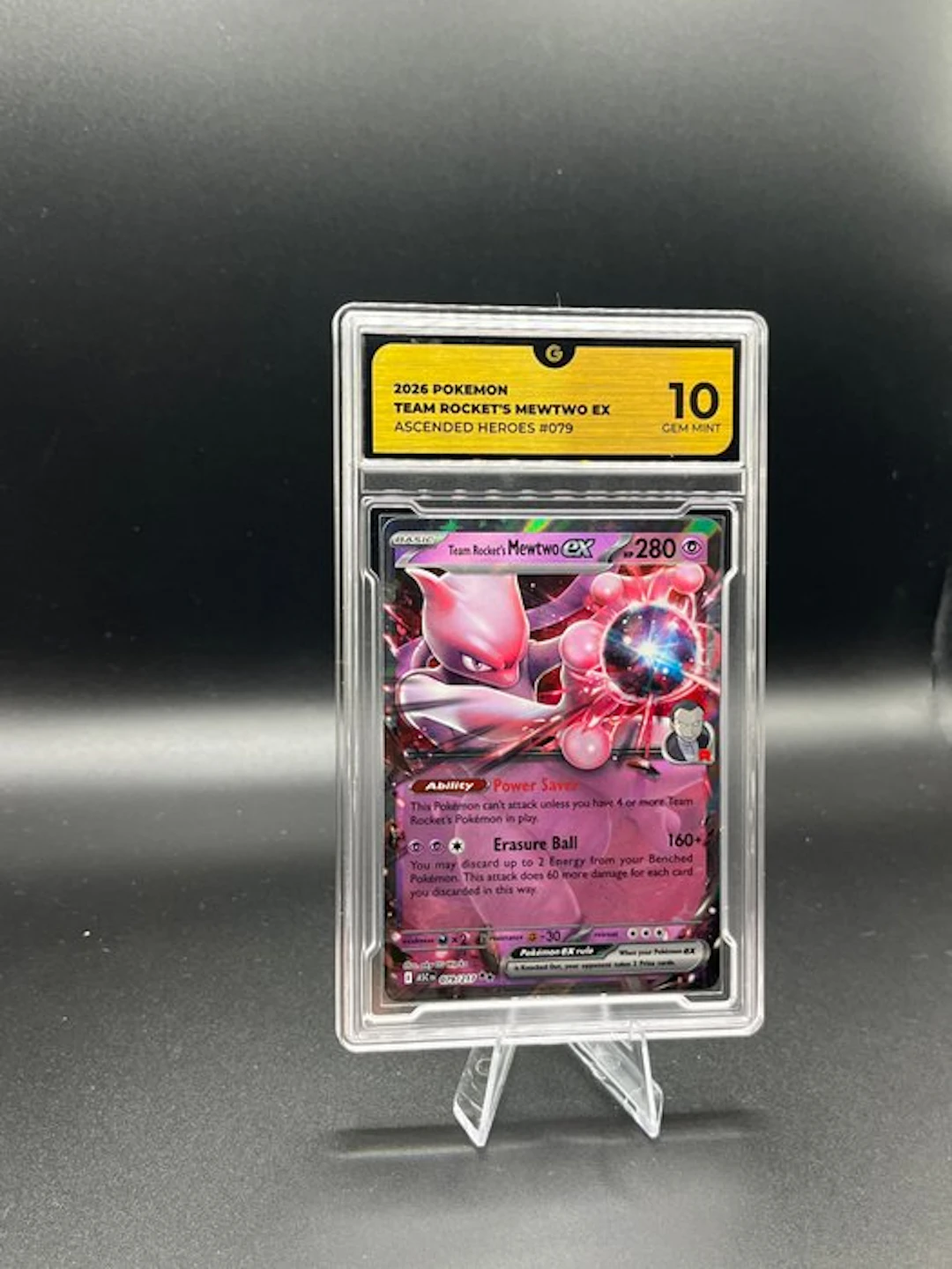 Pokémon - 1 Graded card - Mewtwo 079 Ascended Heroes - GG 10