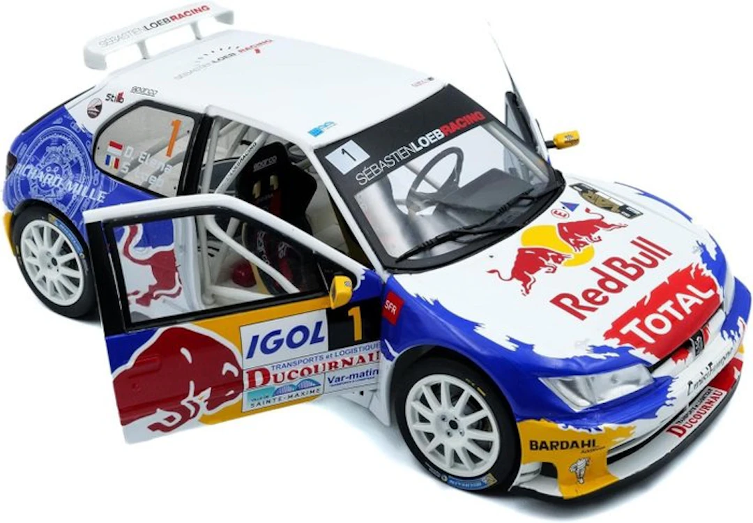 Solido 1:18 - Model car - Peugeot 306 WRC Rally "Sebastien Loeb / D. Elena"