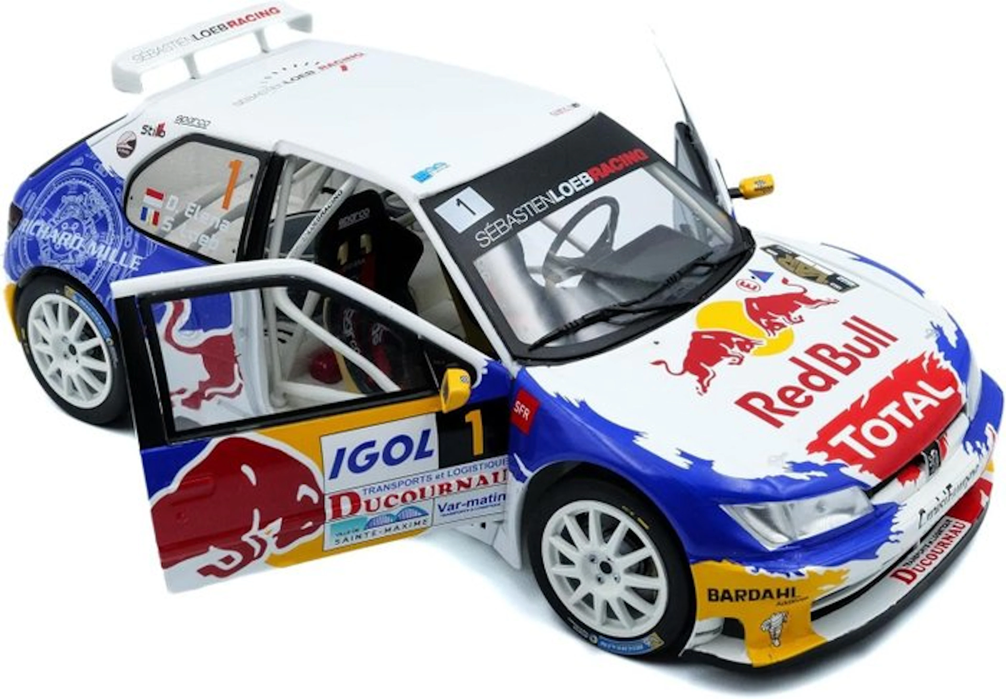 Solido 1:18 - Model car - Peugeot 306 WRC Rally "Sebastien Loeb / D. Elena"