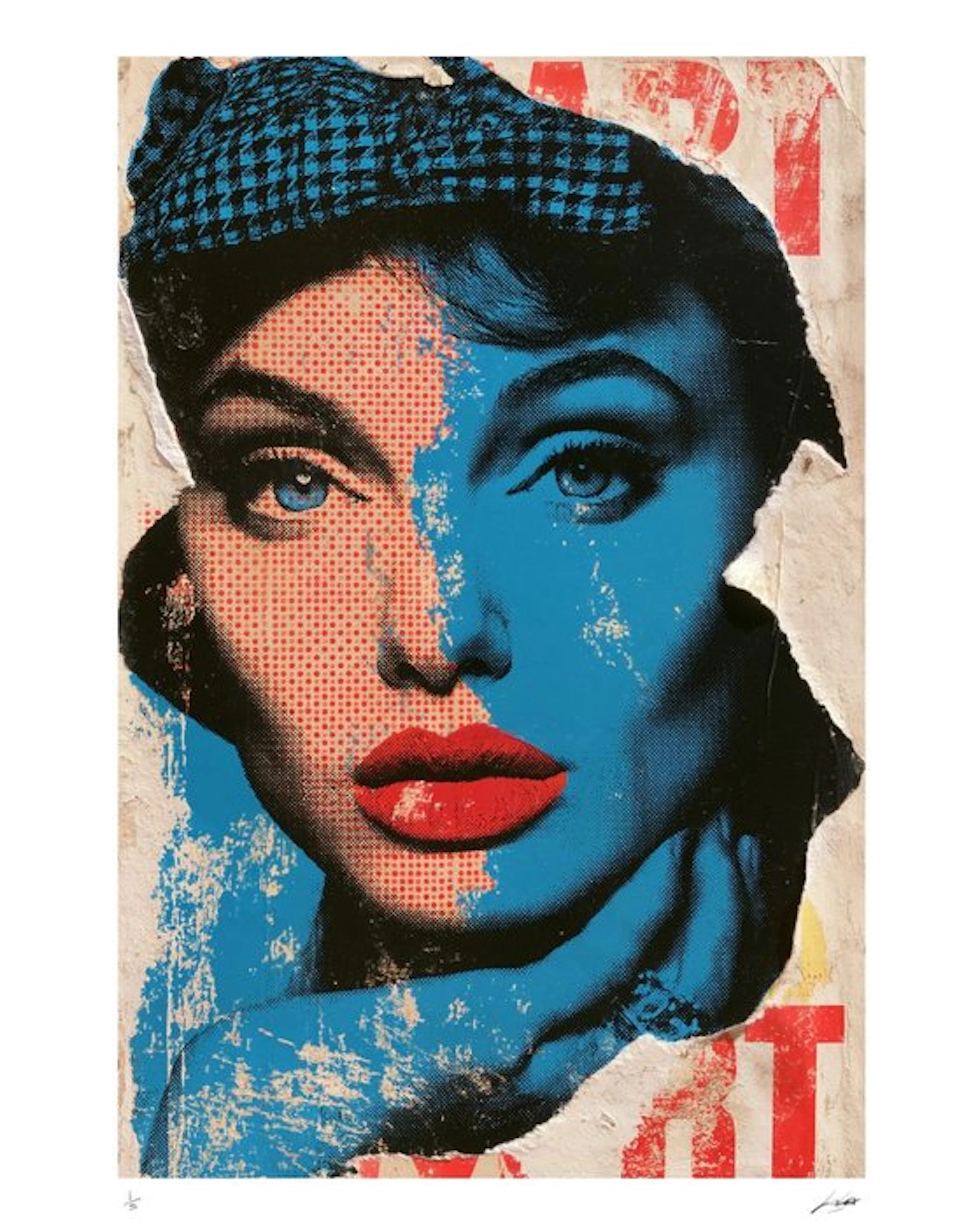 LOLART - ANGELINA JOLIE - 1/5 SIGNÉE COA - 40x60 cm