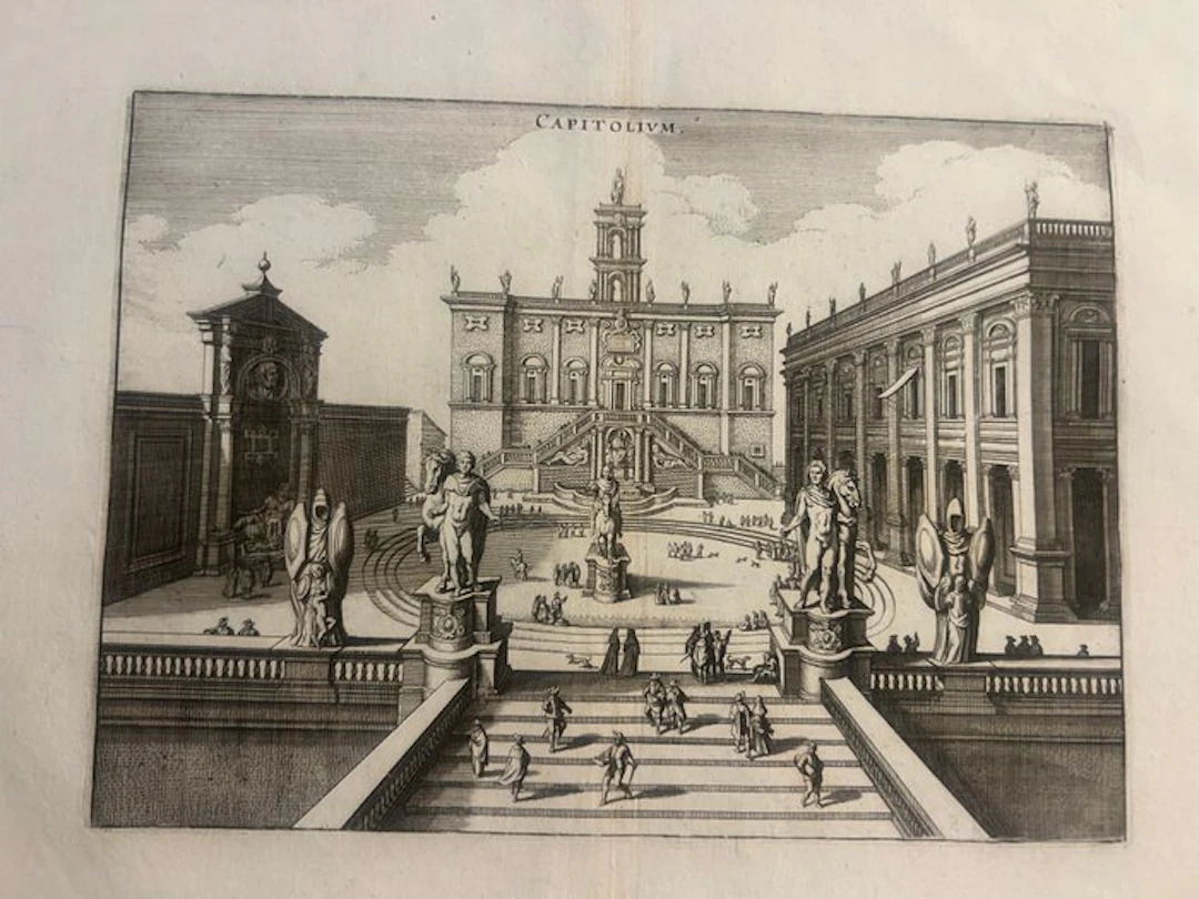 Italy - Rome //Piazza del Campidoglio; Matthäus Merian il Vecchio (Basilea